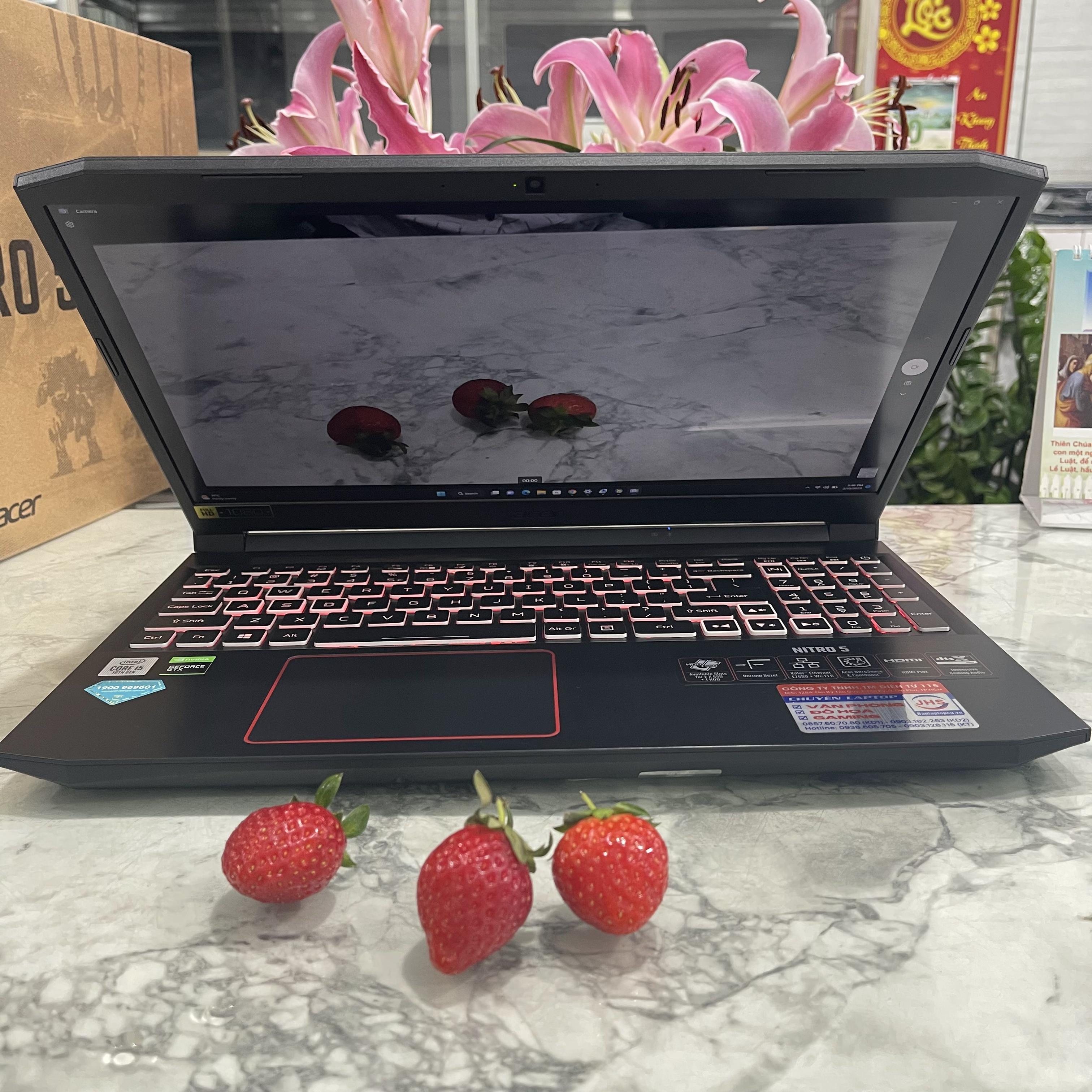 Acer Nitro 5 AN515-55-58A7 Core I5-10300H Ram 16gb Ssd 512gb Nvidia GTX 1650 (4G) Màn Hình 15.6″ FHD IPS 