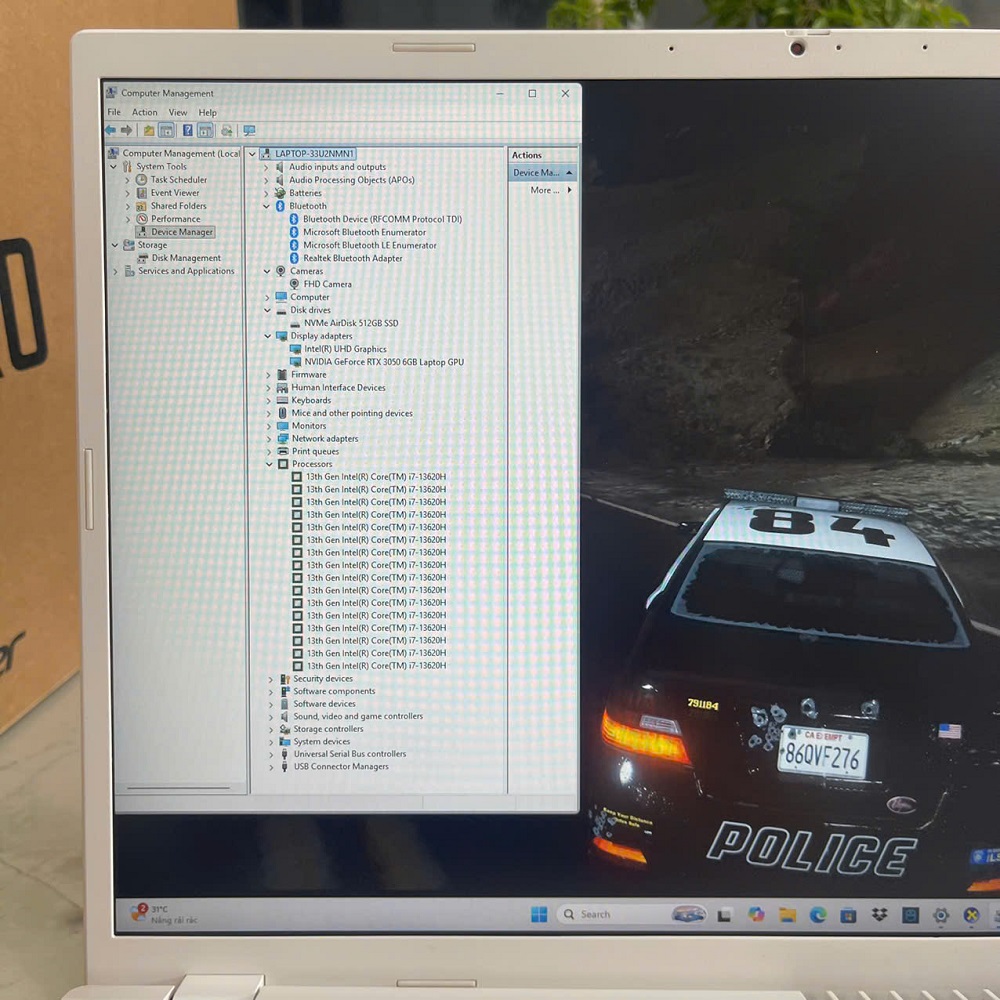 Acer Nitro Lite 16 NL16-71G-71UJ CORE™ I7-13620H RAM 16GB SSD 512GB  RTX 3050 6GB MÀN HÌNH : 16 Inch FHD+ 165Hz
