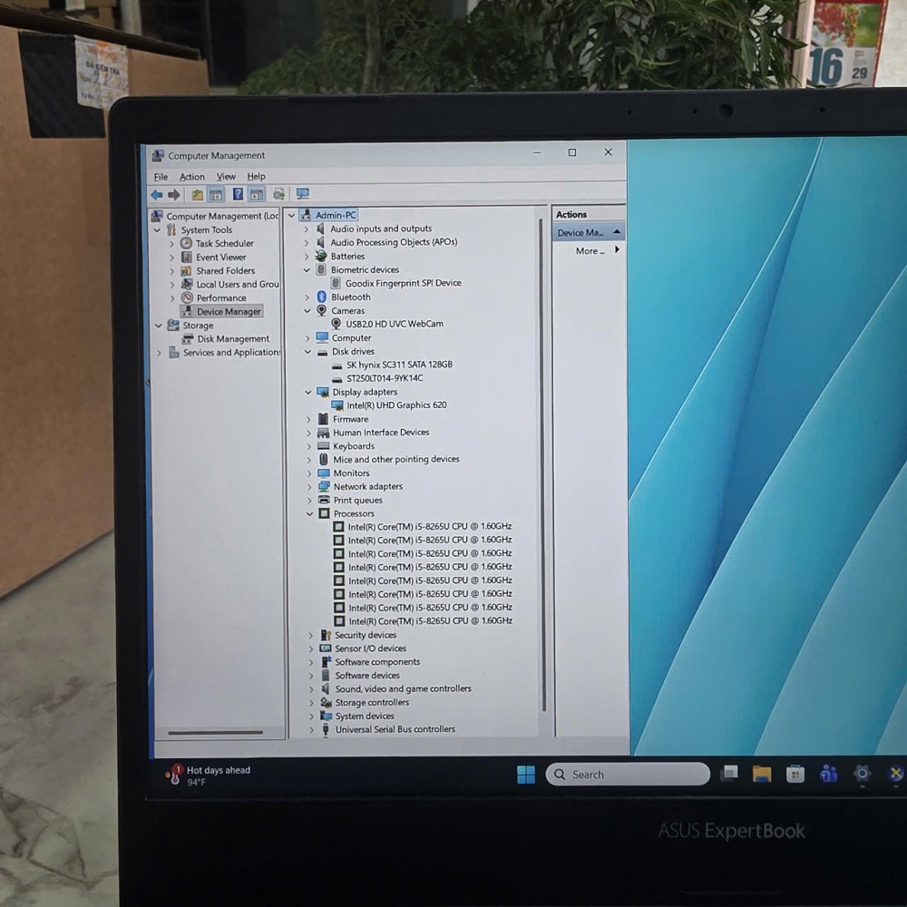 Asus ExpertBook P5440FA-BM0553T GIÁ SINH VIÊN CORE I5-8265U SSD 128GB VÀ 250GB HDD RAM 8GB MÀN 14.0'' INCH Full VIỀN