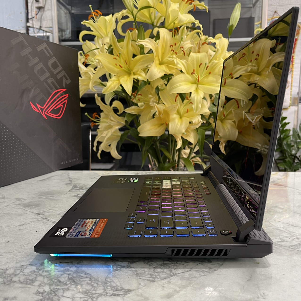  Asus ROG Strix G15 G513IH Ryzen 7-4800H RAM  16Gb SSD 512gb GTX 1650 4GB MÀN HÌNH : 15.6 FHD IPS 144Hz