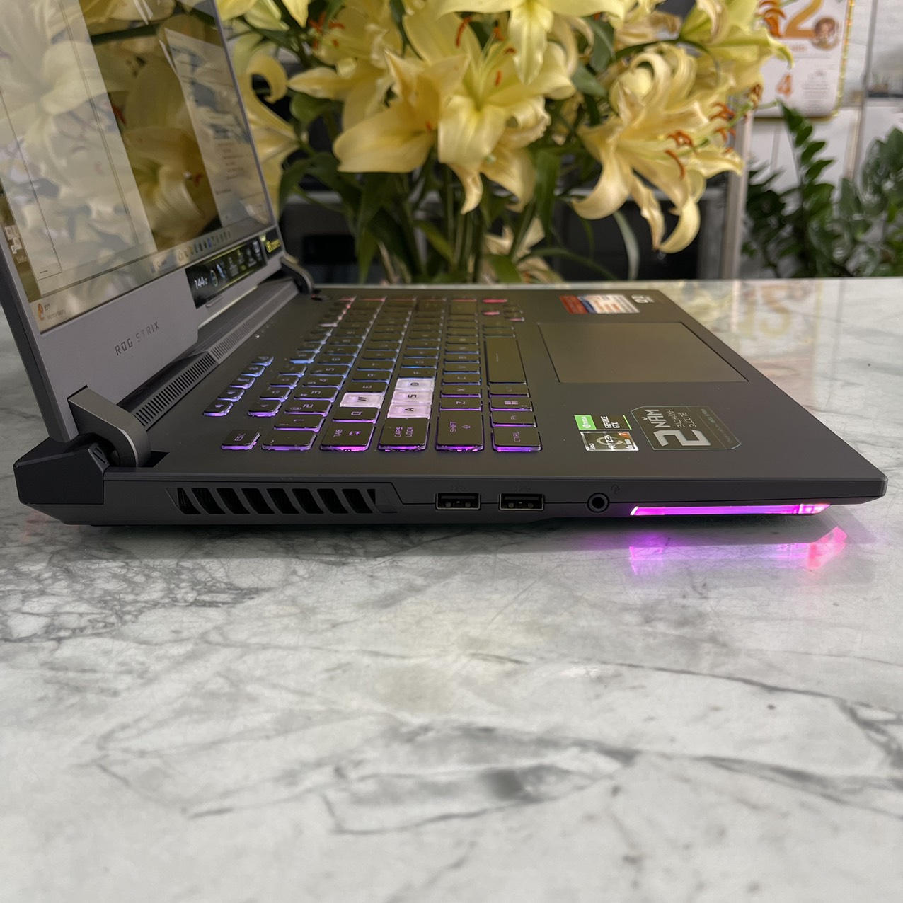  Asus ROG Strix G15 G513IH Ryzen 7-4800H RAM  16Gb SSD 512gb GTX 1650 4GB MÀN HÌNH : 15.6 FHD IPS 144Hz