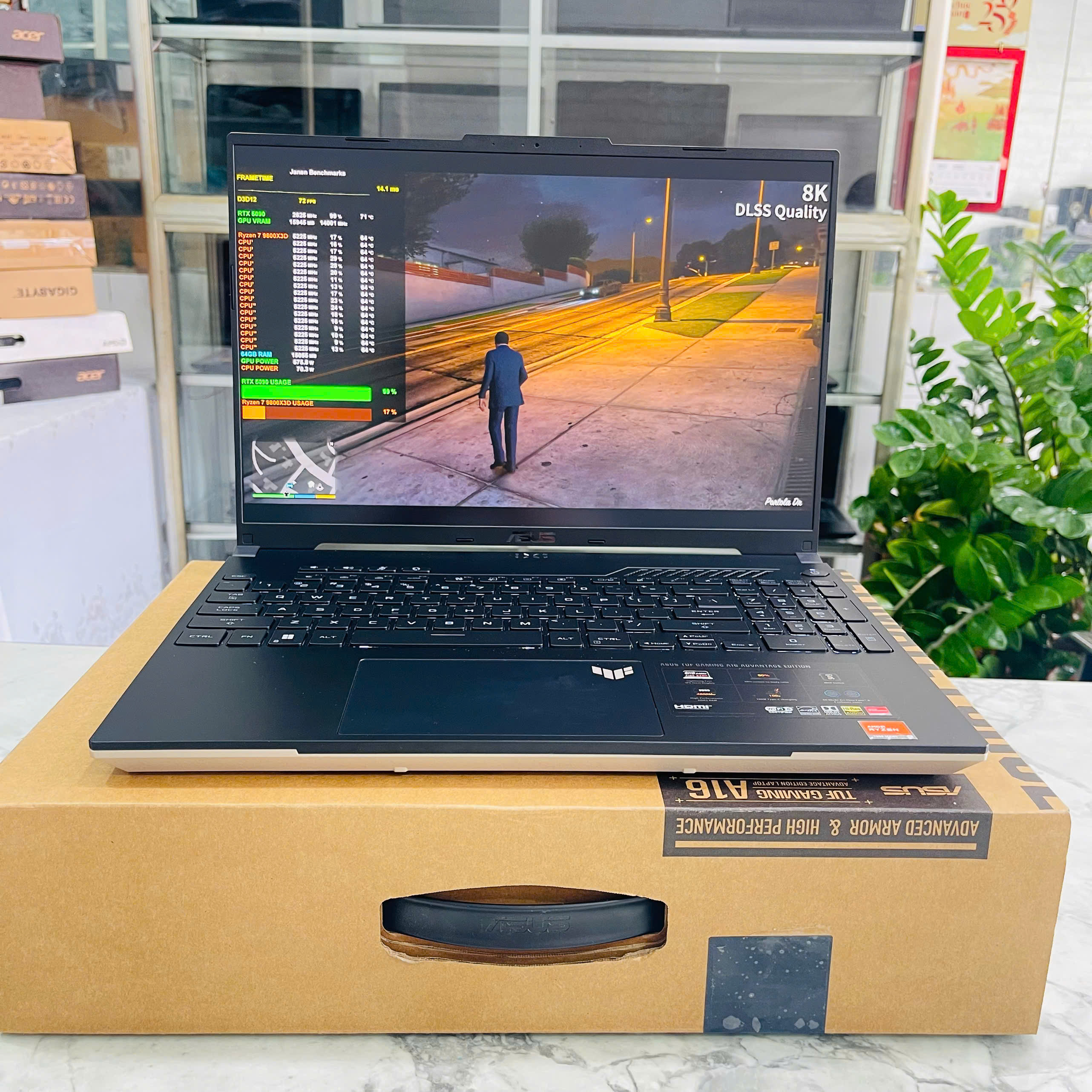 ASUS TUF A16 ADVANTAGE EDITION FA617XT (MÁY NEW OPEN BOX)  RYZEN 9 7940HS RAM 16GB SSD 1T VGA  RADEON™ RX 7700S 8G MÀN HÌNH : 16 INCH QHD 240Hz, 100% sRGB