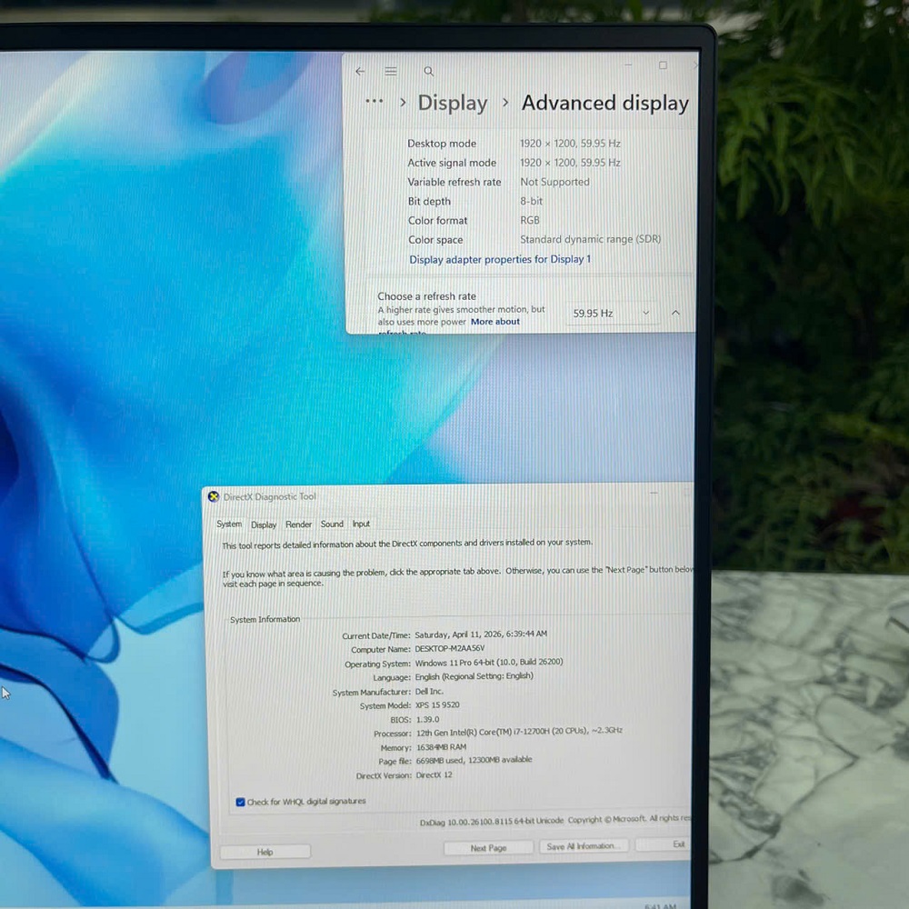 DELL XPS 15 9520 Máy LikeNew CORE I7-12700H RAM 16GB SSD 512GB RTX3050 (4GB GDDR6) MÀN HÌNH : 15.6’’ Inch FHD+ 