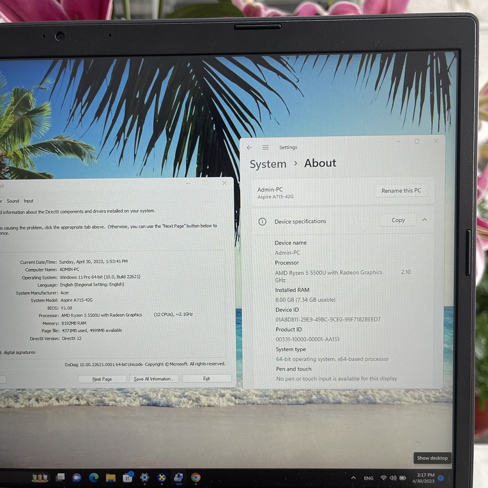 Gaming - Đồ Họa Acer Aspire 7 A715-42G-R6ZR RYZEN 5 5500U RAM 16GB SSD 512GB GTX 1650 4GB MÀN HÌNH : 15.6 Fhd IPS