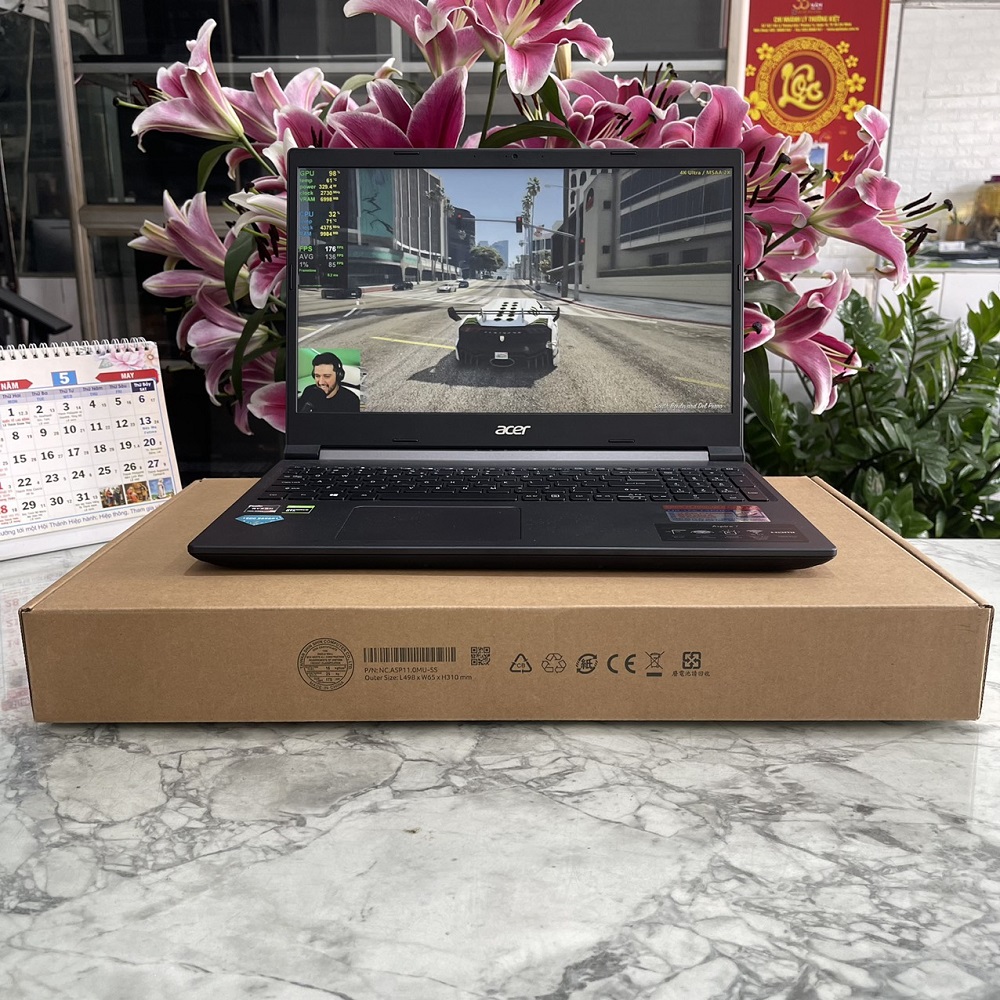 Gaming - Đồ Họa Acer Aspire 7 A715-42G-R6ZR RYZEN 5 5500U RAM 16GB SSD 512GB GTX 1650 4GB MÀN HÌNH : 15.6 Fhd IPS