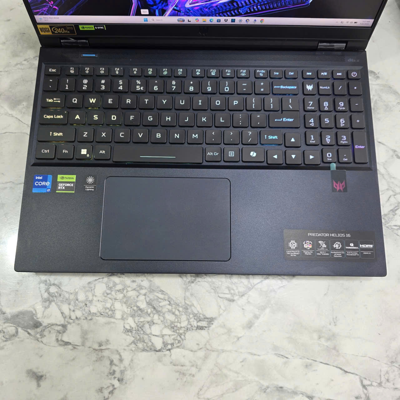 Gaming - Đồ Họa Acer Predator Helios PHN16-72-72N5 CORE I7-14700HX RAM 16GB SSD 1.000GB RTX4070 8GB GDDR6 MÀN HÌNH : 16'' 2.5K 240Hz