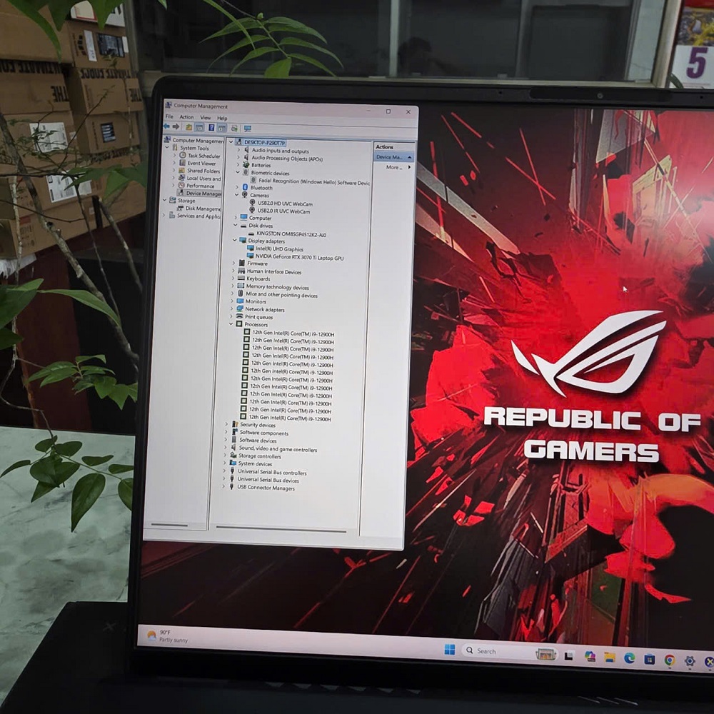 Gaming - Đồ Họa Asus ROG Zephyrus M16 GU603ZW CORE I9-12900H RAM 16GB SSD 512GB RTX 3070 Ti 8GB GDDR6 MÀN HÌNH : 16.0'' Inch WQXGA 165Hz