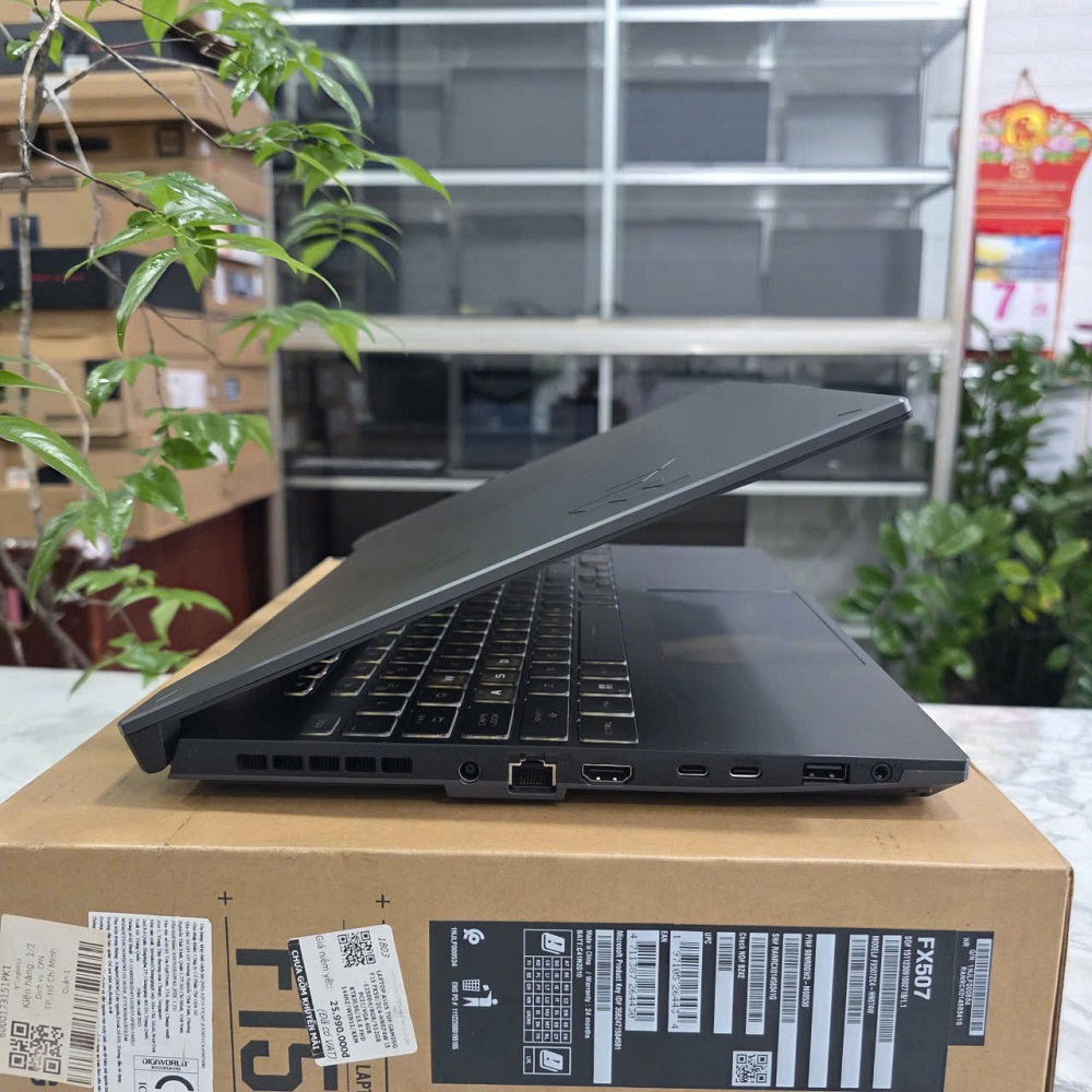 Gaming - Đồ Họa ASUS TUF A15 FA507NV-LP061W RYZEN 7-7735HS RTX 4060 8GB GDDR6 RAM 16GB SSD 512GB MÀN HÌNH :15.6Inch IPS 144Hz 