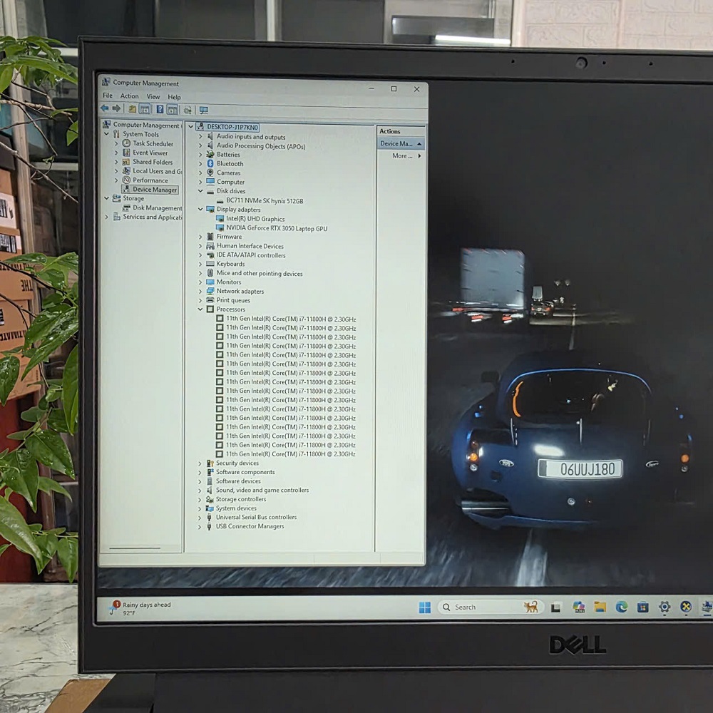 Gaming - Đồ Họa DELL G15 5511 CORE I7-11800H RAM 8GB SSD 512GB RTX 3050 4GB MÀN HÌNH : 15.6 Inch IPS 120Hz