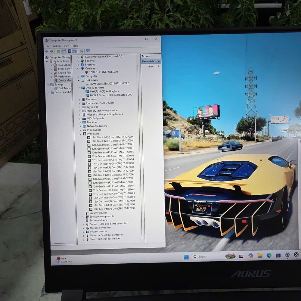 Gaming - Đồ Họa Gigabyte AORUS 5 SE4 CORE I7-12700H RAM 16GB SSD 512GB RTX 3070 8GB MÀN HÌNH : 15.6 Inch FHD IPS 240Hz 