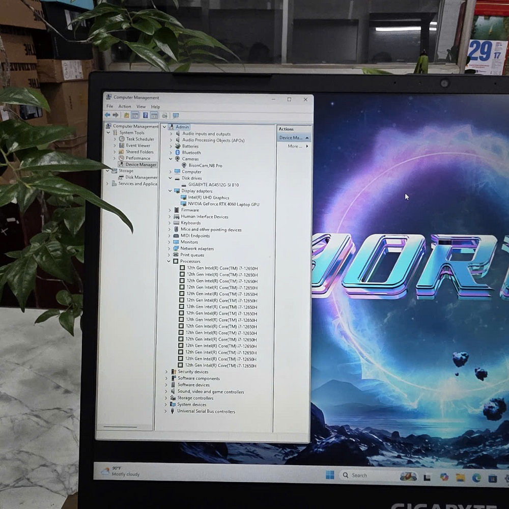 Gaming - Đồ Họa Gigabyte G5 KF5-AX211NGW CORE I7-12650H RAM 16GB SSD 512GB RTX 4060 8GB GDDR6 MÀN HÌNH : 15.6''Inch 144Hz 