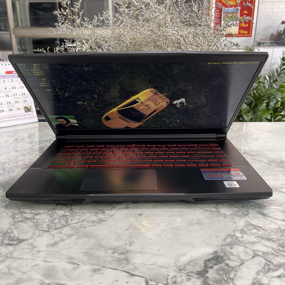 Gaming - Đồ Họa MSI GF63 Thin 10SC-255VN CORE I5-10300H RAM 16GB SSD 512GB GTX 1650 Max-Q 4GB MÀN HÌNH : 15.6 Inch 144Hz