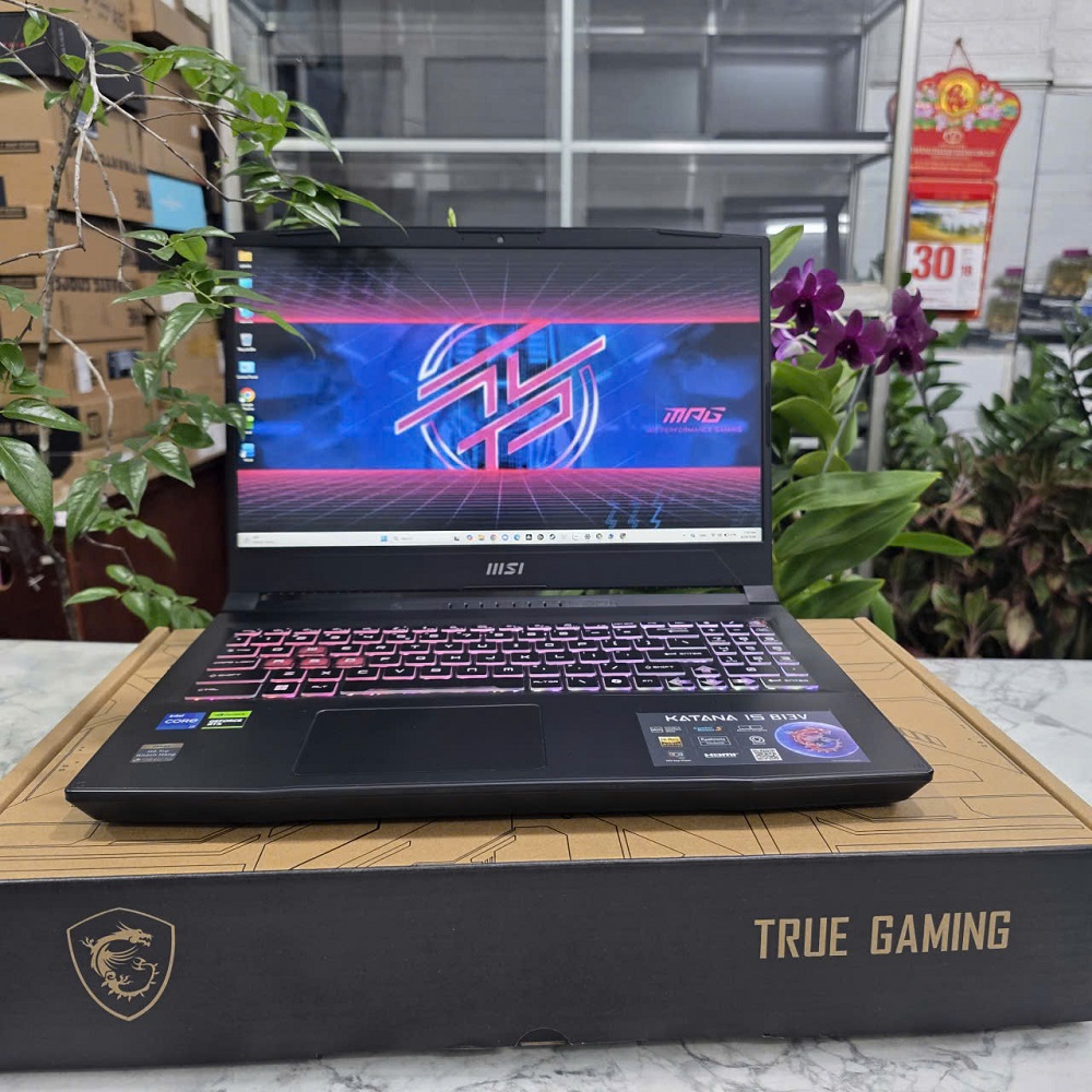 Gaming - Đồ Họa MSI Katana 15 B13VFK CORE I7-13620H RAM 16GB SSD 1.000GB RTX 4060 8GB GDDR6 MÀN HÌNH : 15.6 Inch 144Hz