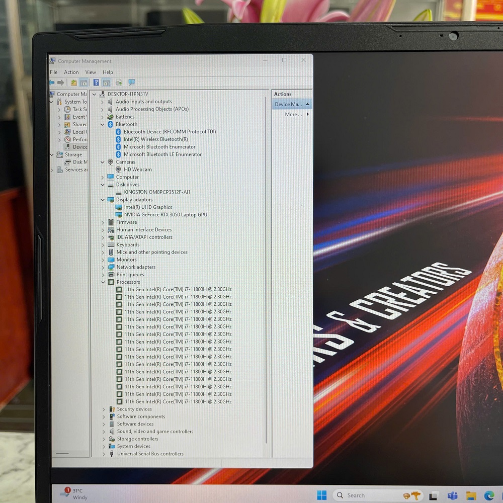 Gaming - Đồ Họa MSI Katana GF76 11UC-441VN CORE™ I7-11800H RAM 16GB SSD 512GB RTX™ 3050 4GB MÀN HÌNH : 17.3 Inch 144Hz