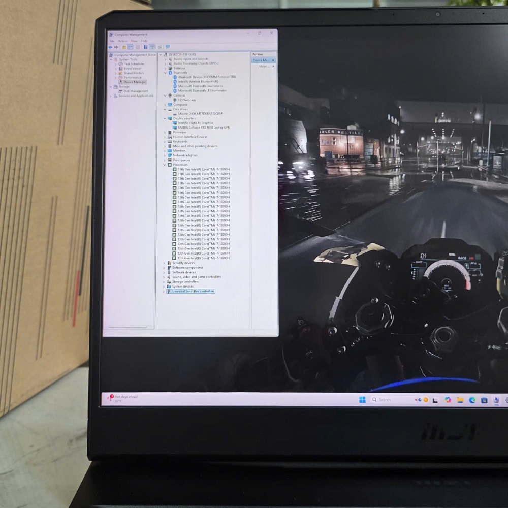 Gaming - Đồ Họa MSI Vector GP77 13VG CORE I7-13700H RTX 4070 GDDR6 8GB RAM 16GB SSD 512GB MÀN HÌNH : 17.3 Inch QHD 240Hz
