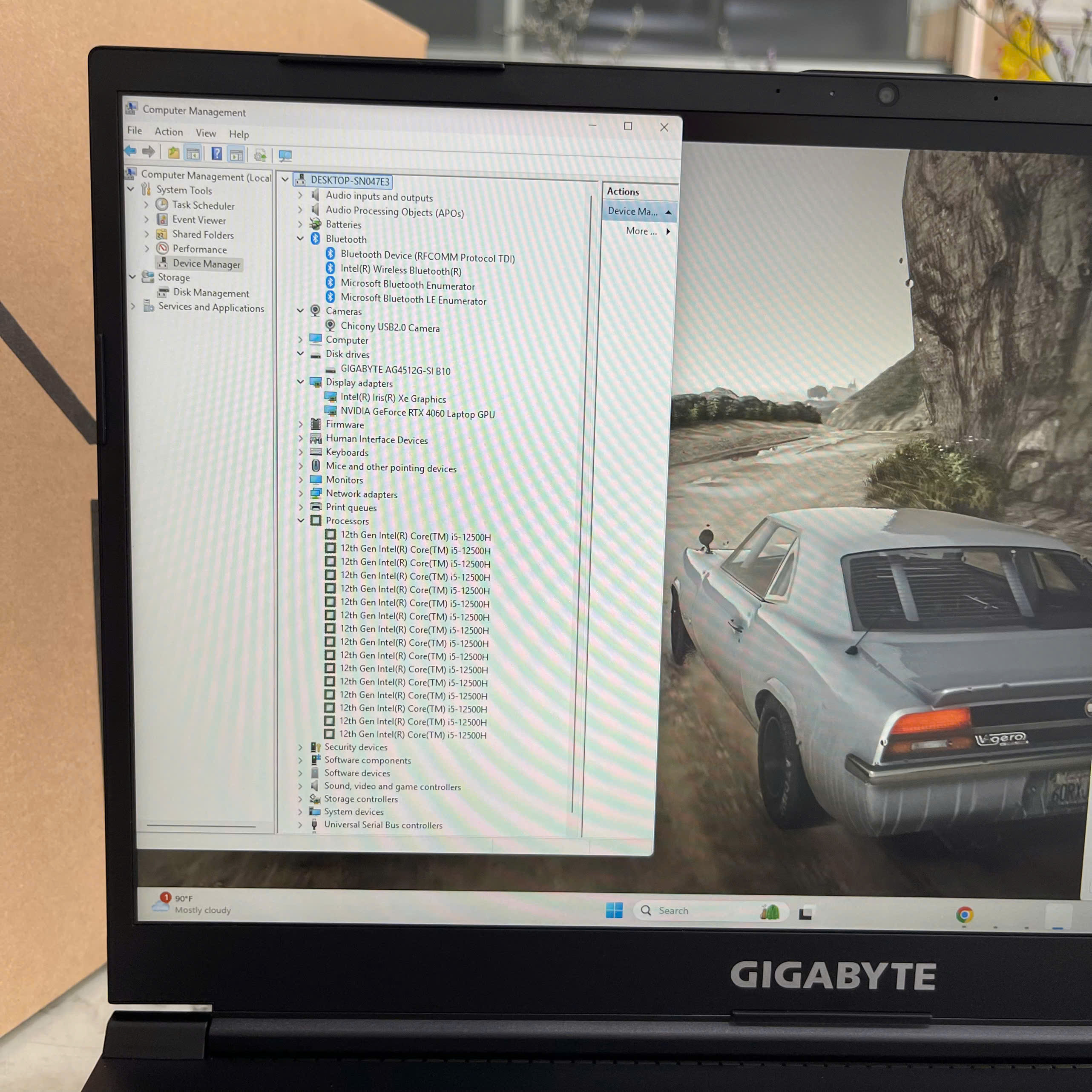Gigabyte G5 KF-E3VN313SH (Máy LikeNew-Full Box-Bảo Hành Hãng) Core I5-12500H Ram 16gb Ssd 512gb Card RTX 4060 8GB Màn Hình 15.6''Inch Fhd IPS 144Hz