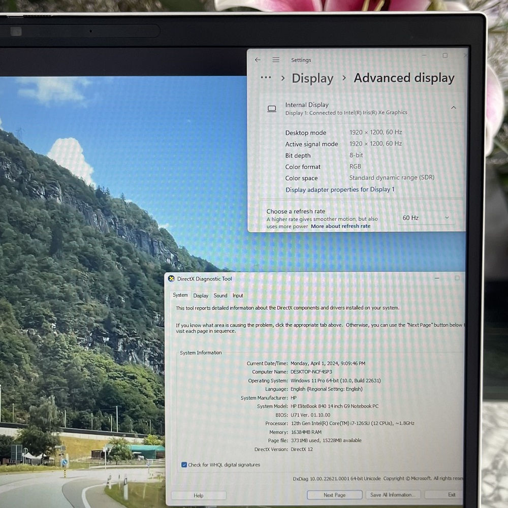 HP EliteBook 840 G9 (Máy LikeNew) CORE I7-1265U RAM 16GB SSD 256GB MÀN HÌNH : 14″ FHD+