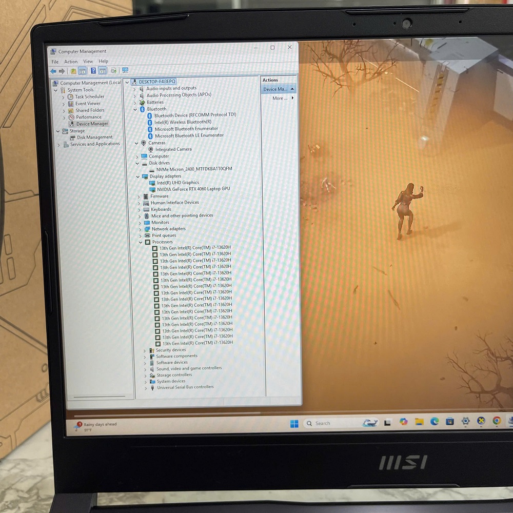 MSI Katana 15 B13VFK (BẢO HÀNH HÃNG)  Core I7-13620H RAM 16GB SSD 1.000GB Card RTX 4060 8GB GDDR6 Màn Hình 15.6 Inch IPS FHD144Hz
