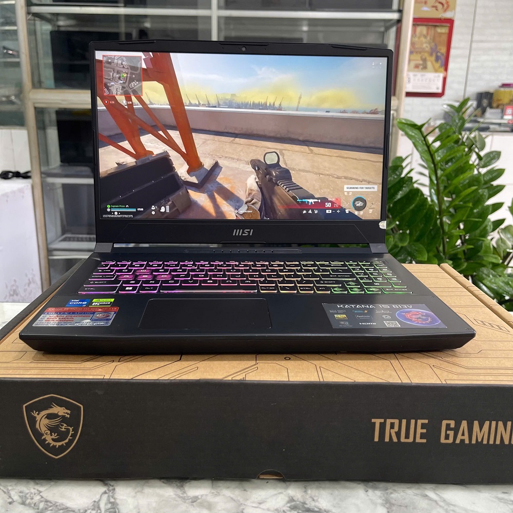 MSI Katana 15 B13VFK (BẢO HÀNH HÃNG)  Core I7-13620H RAM 16GB SSD 1.000GB Card RTX 4060 8GB GDDR6 Màn Hình 15.6 Inch IPS FHD144Hz