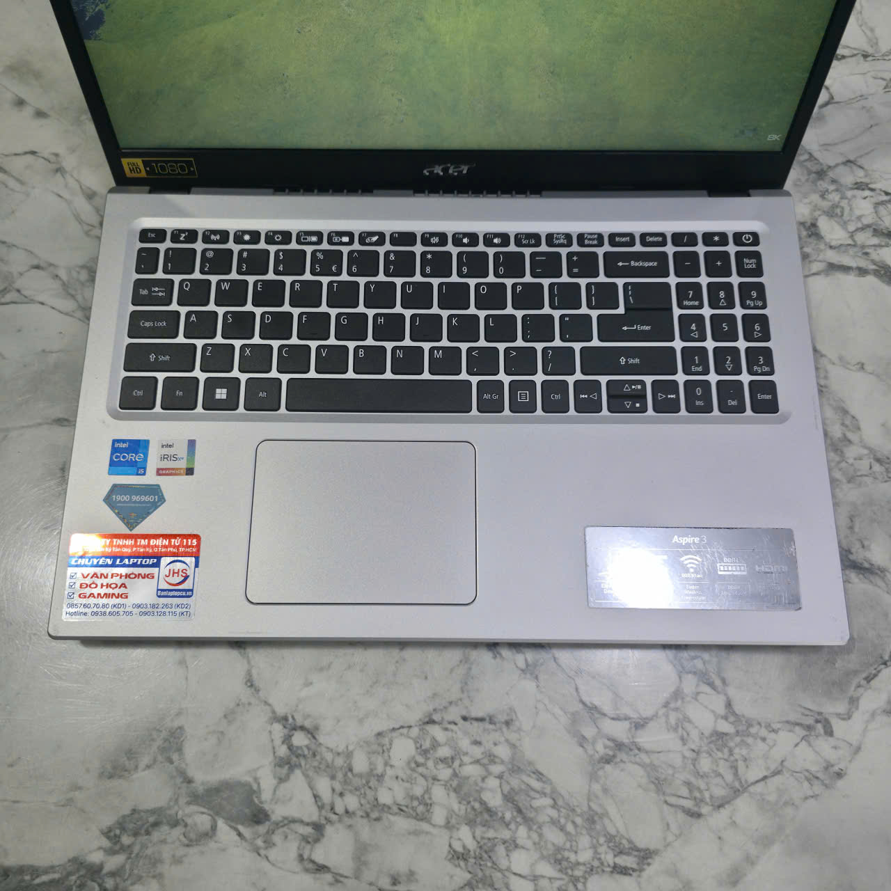 ACER Aspire 3 A315-58G-54M5 CORE I5-1135G7 RAM 8GB SSD 512GB MÀN HÌNH : 15.6 Inch FullHD IPS 