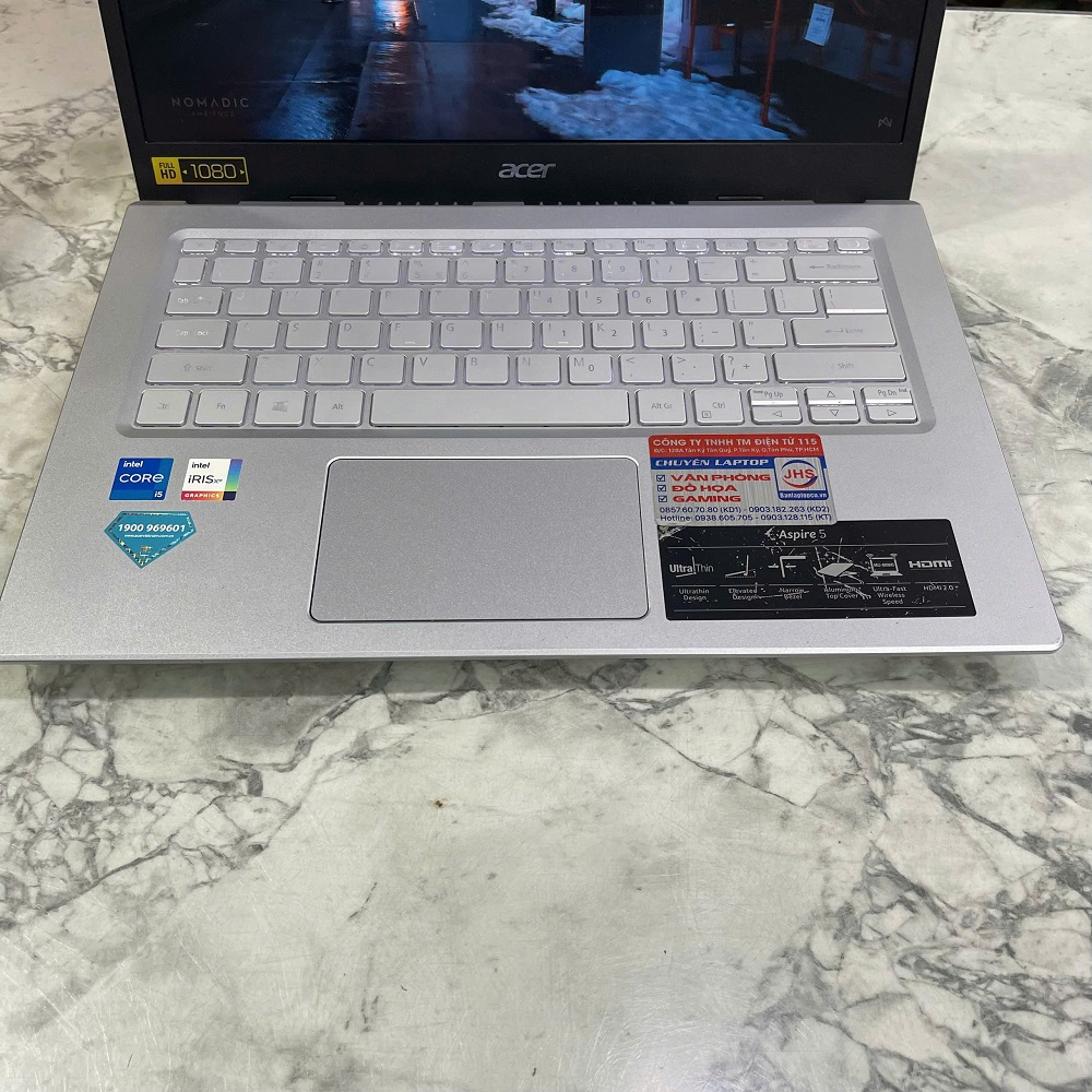 Acer Aspire 5 A514-54-511G CORE I5- 1135G7 RAM 8GB SSD 1.000 GB MÀN HÌNH : 14.0 Inch FHD IPS 