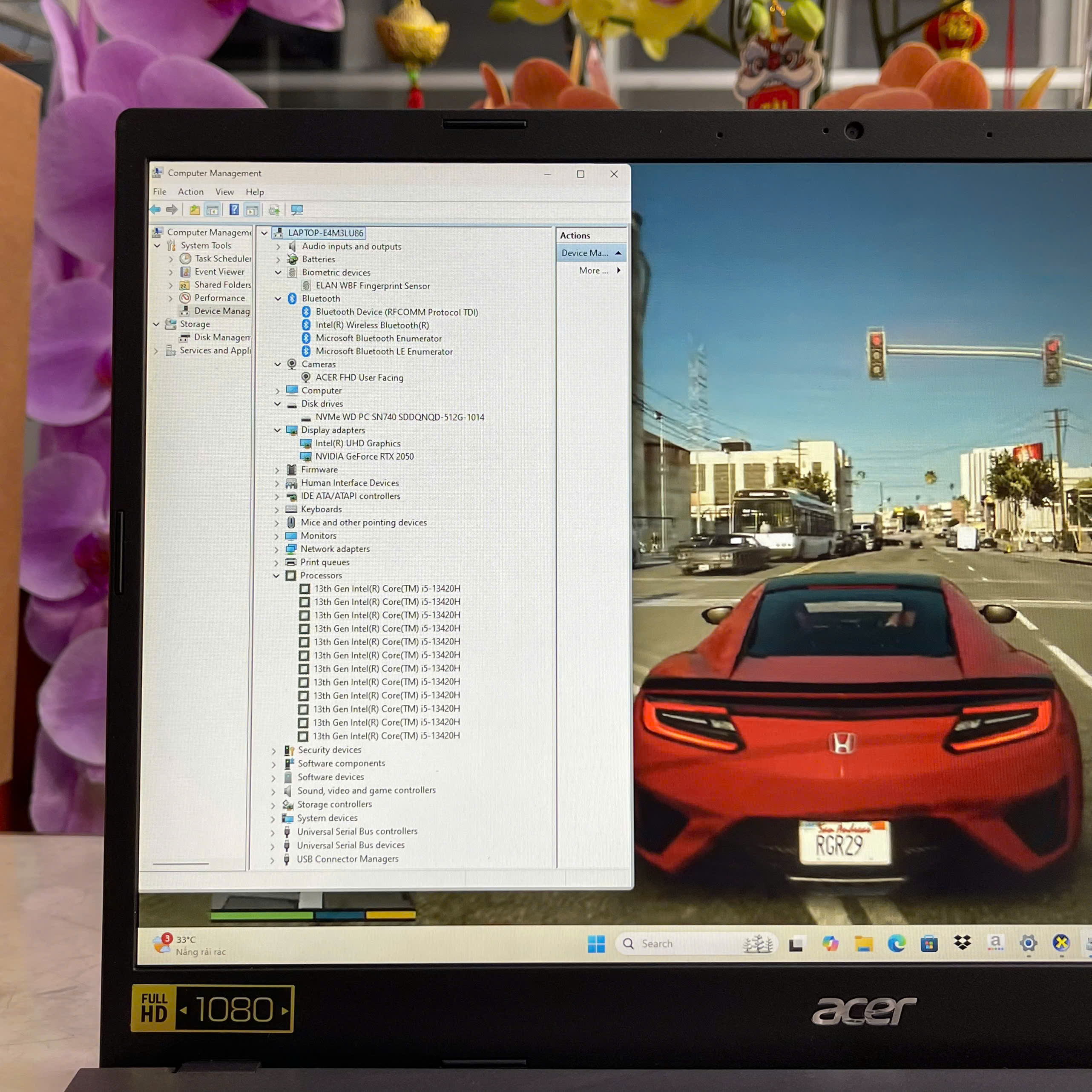  Acer Aspire 5 A515 58GM 51LB Core I5-13420H Ram 16gb Ssd 512gb Nvidia RTX2050 4GB Màn Hình 15.6″ FHD IPS 60Hz.