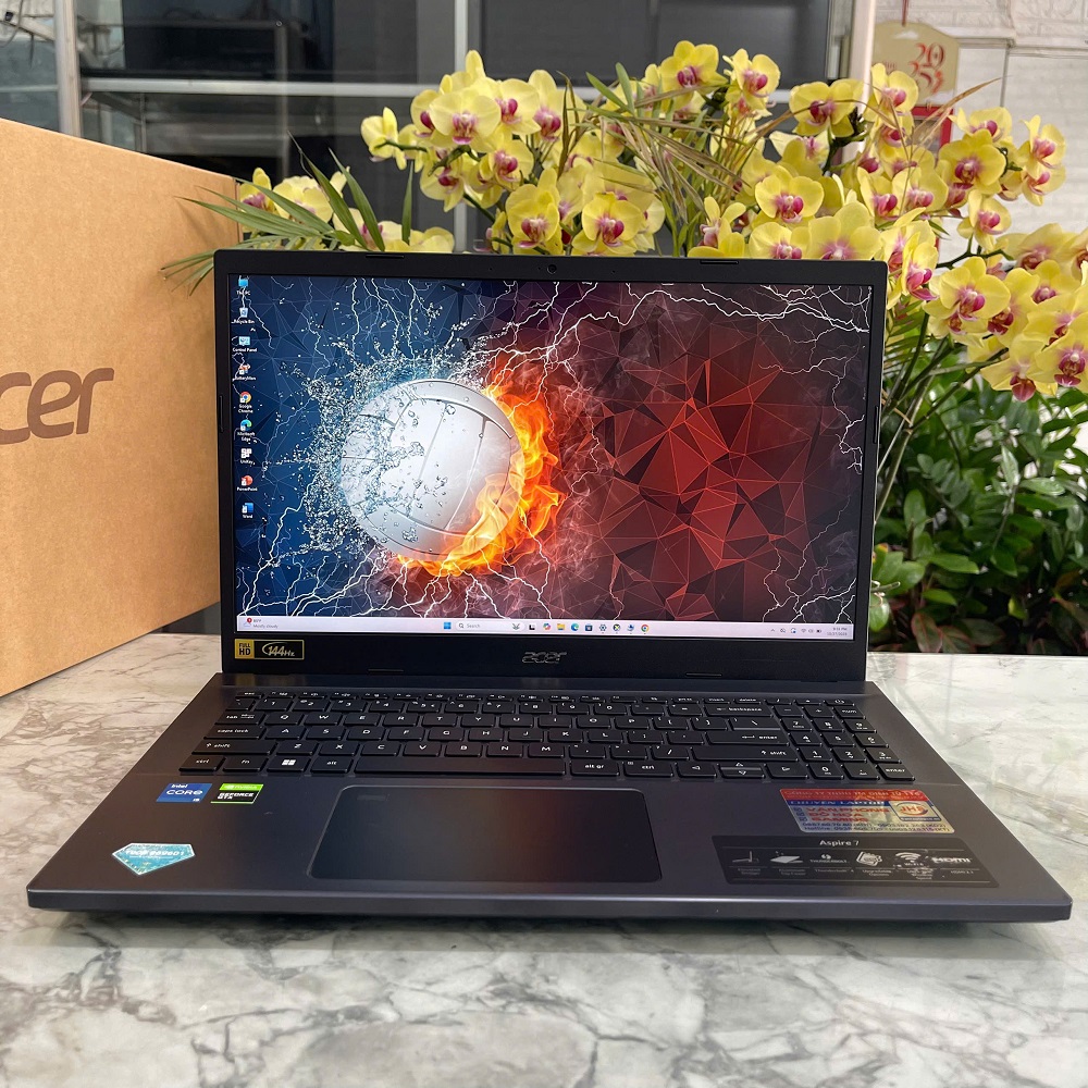 Acer Aspire 7 A715-76G CORE I5-12450H RAM 8GB SSD 512GB  GTX 1650 4GB MÀN HÌNH 15.6'' IPS Fhd 144.Hz