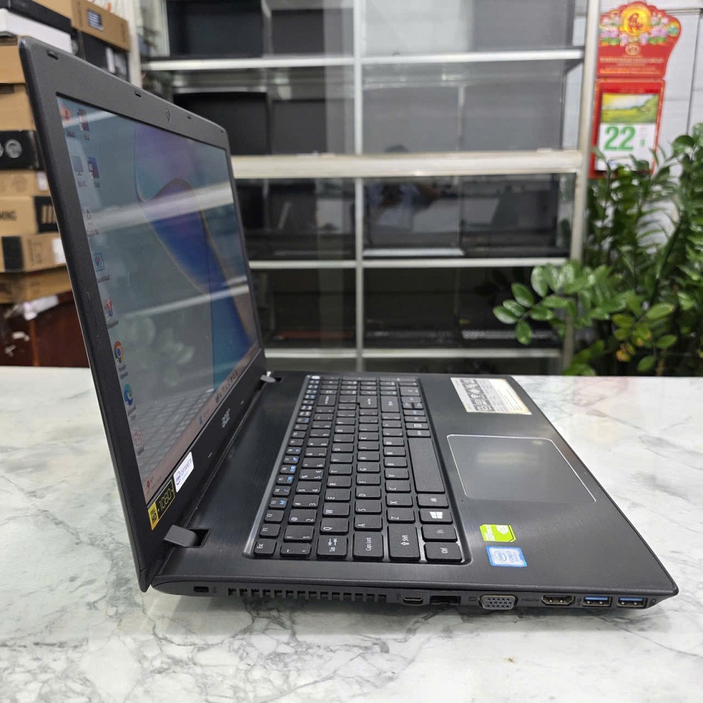 Acer Aspire E5 576G CORE I7-8550U RAM 8GB SSD 128GB VÀ 1.000GB HDD NVIDIA Geforce MX130 2GB GDDR5 MÀN HÌNH : 15.6 Inch Fhd IPS