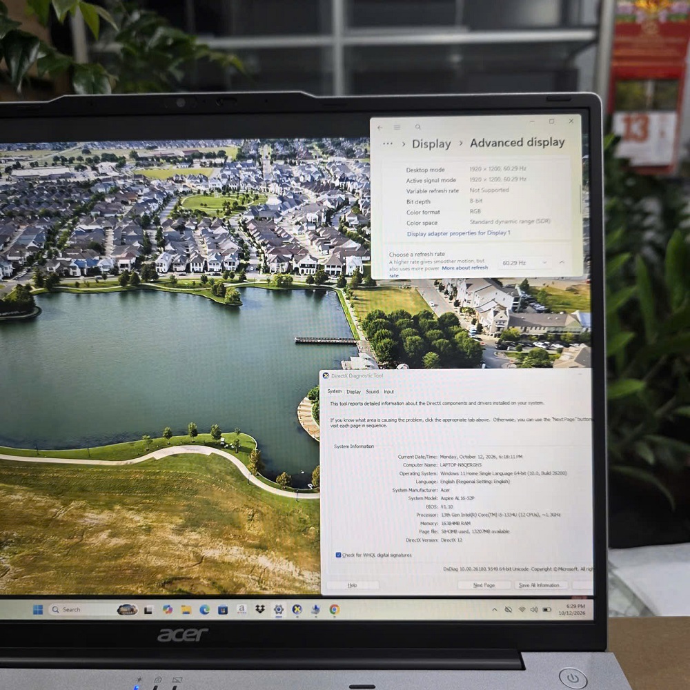 ACER Aspire Lite 16 Gen 2 AL16-52P-572A CORE I5- 1334U SSD 512GB RAM 16GB MÀN HÌNH : 16 inch FHD + 60Hz 