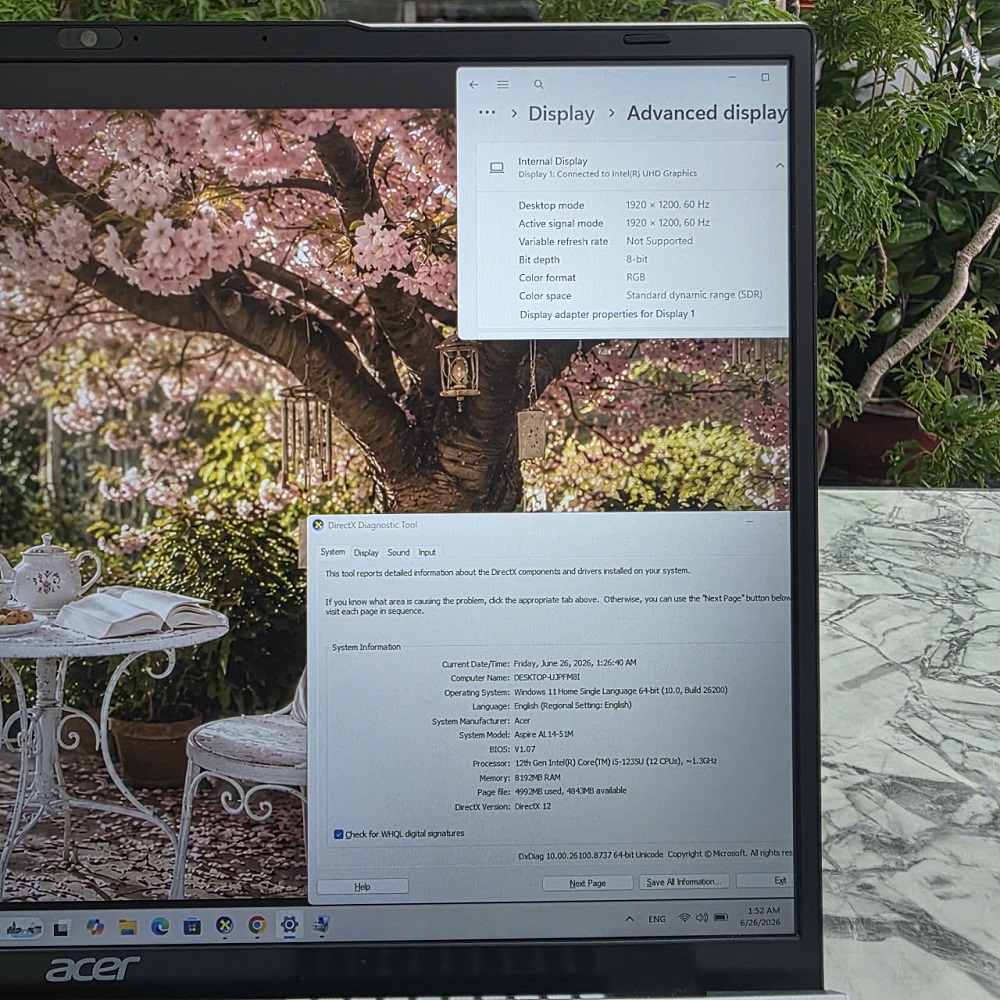 Acer Aspire Lite AL14-51M CORE I5-1235U RAM 8GB SSD 512GB MÀN HÌNH : 14 INCH WUXGA