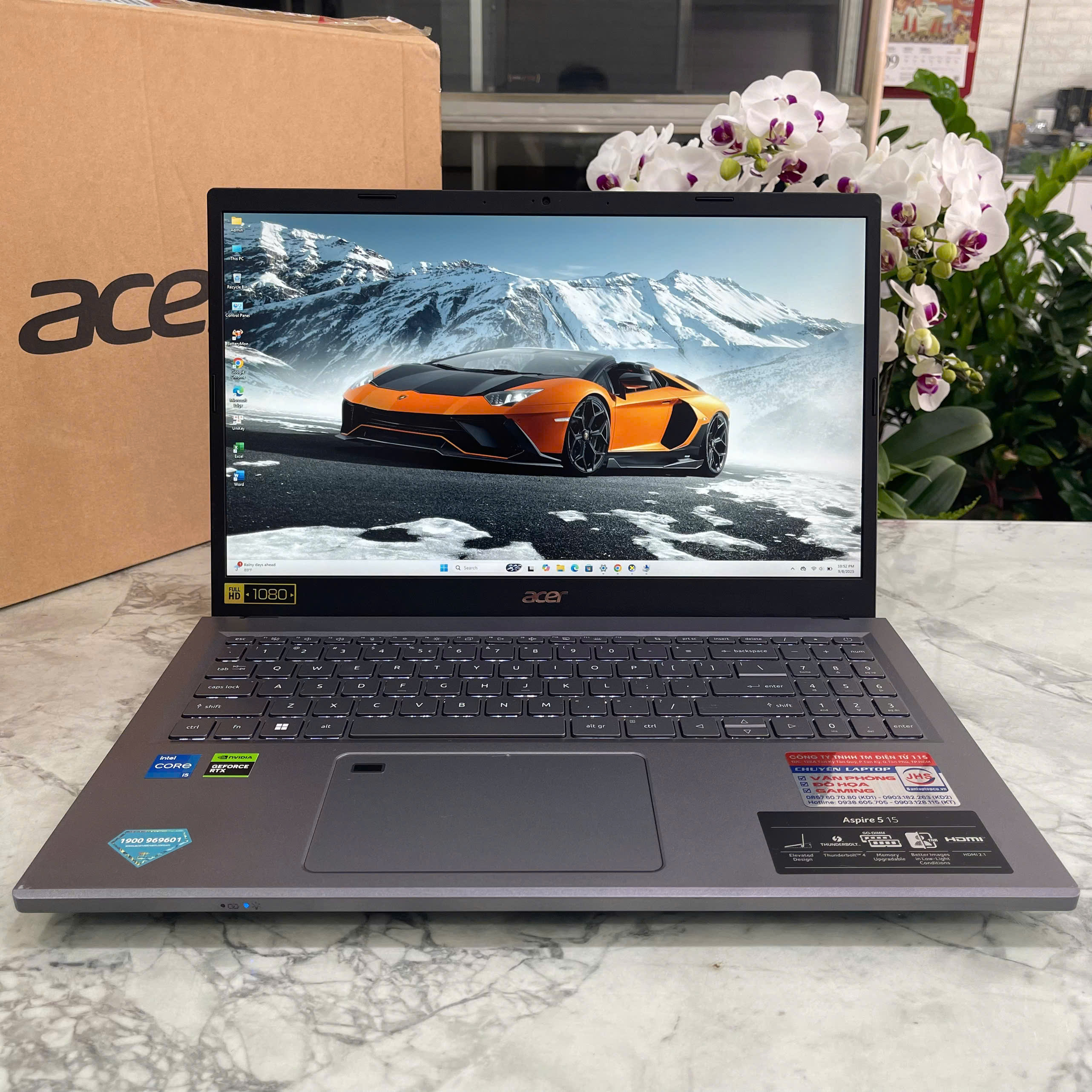 Acer Gaming Aspire 5 A515-58GM Máy LikeNew Core I5-13420H  RAM 16GB SSD 512GB Card RTX 2050 4GB Màn Hình 15.6Inch Fhd IPS 