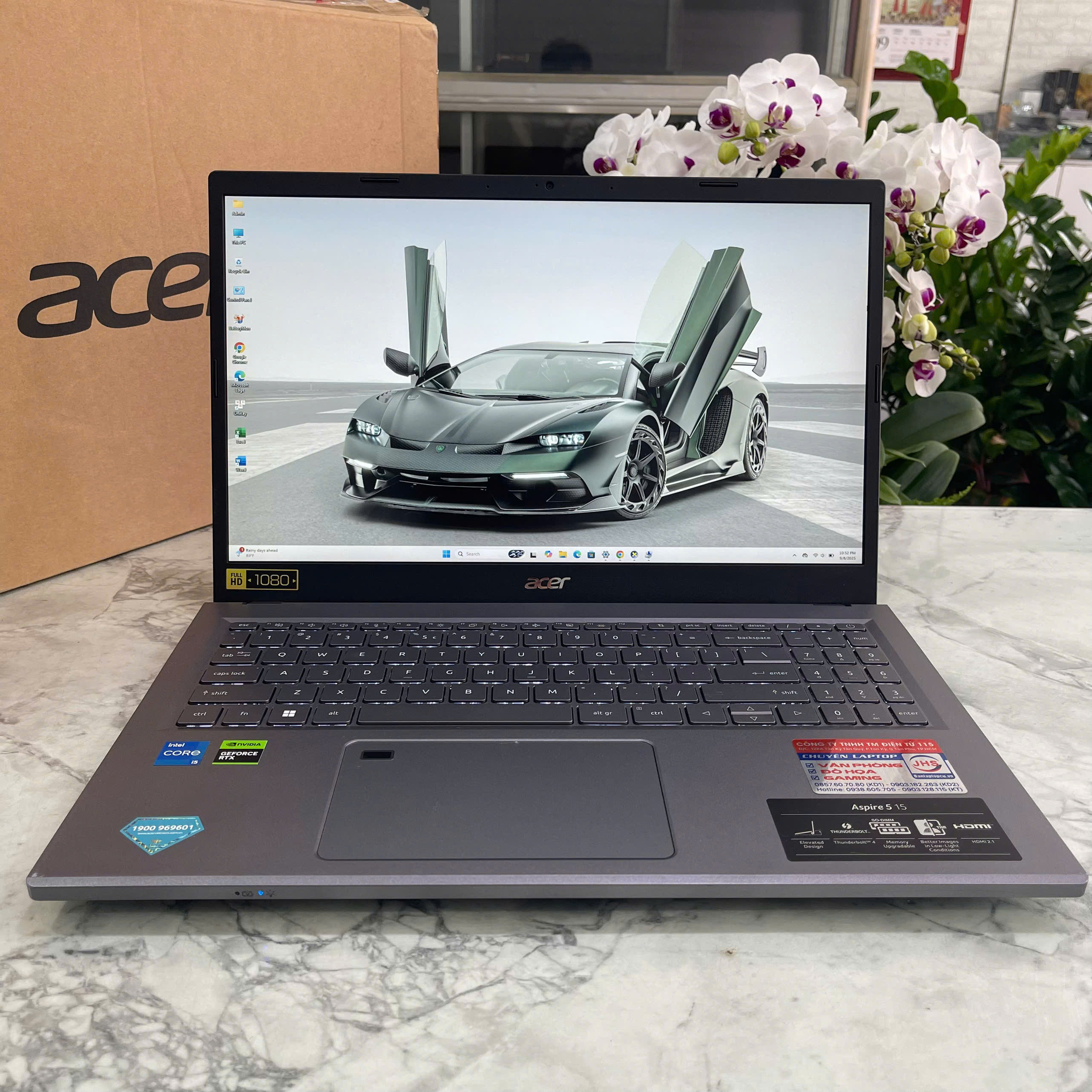 Acer Gaming Aspire 5 A515-58GM Máy LikeNew Core I5-13420H  RAM 16GB SSD 512GB Card RTX 2050 4GB Màn Hình 15.6Inch Fhd IPS 