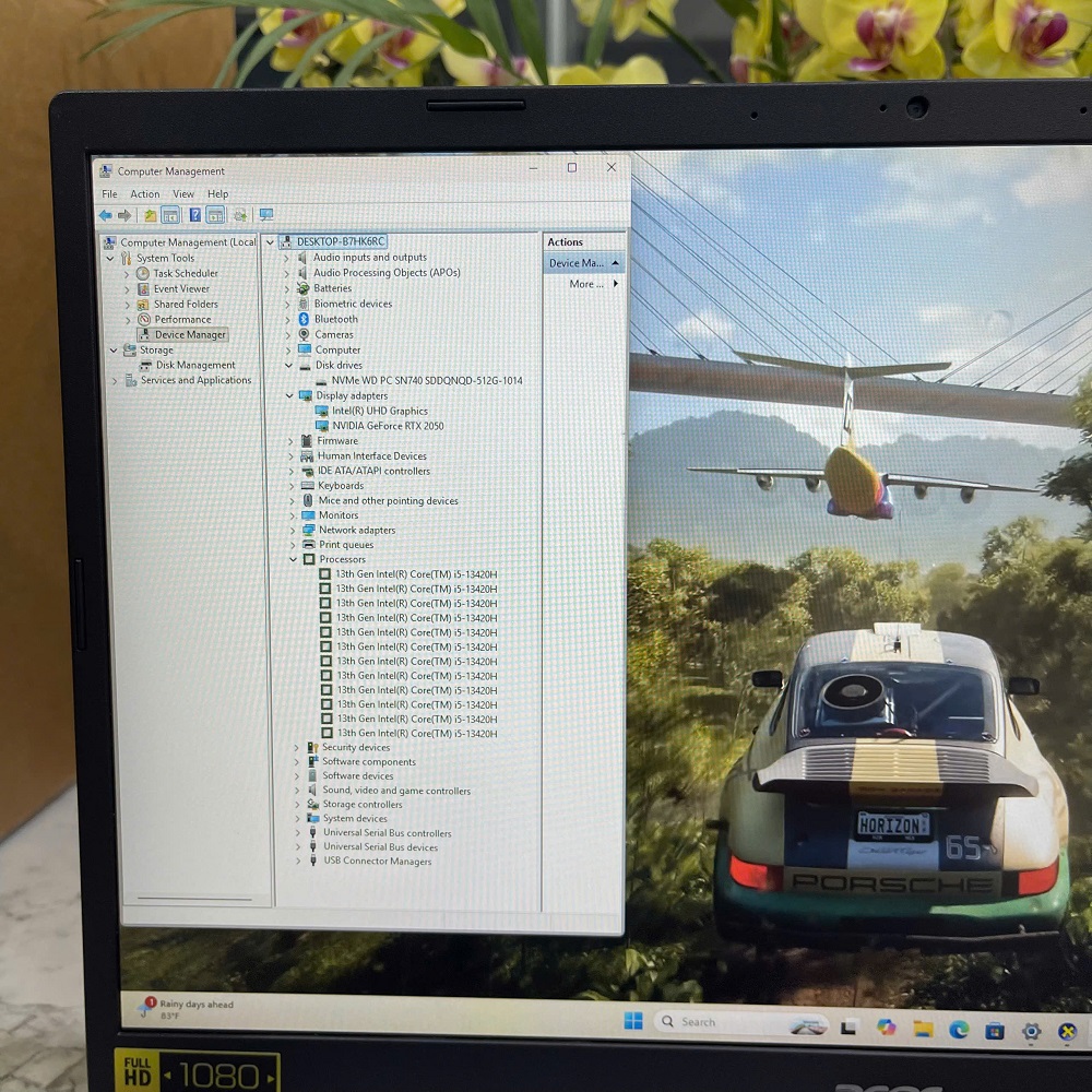 Acer Gaming Aspire 5 A515-58GM Máy LikeNew CORE I5-13420H  RAM 16GB SSD 512GB RTX 2050 4GB MÀN HÌNH : 15.6 Inch Fhd IPS 