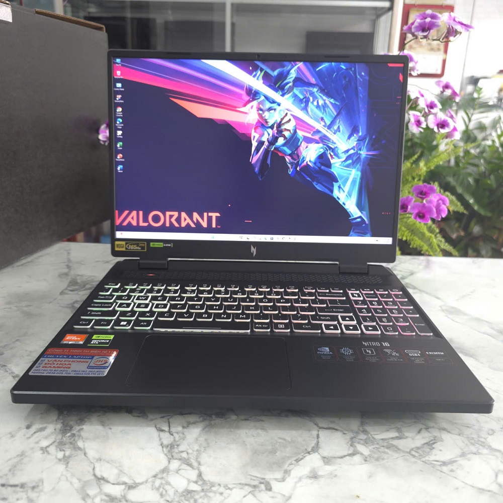 Acer Nitro 16 Phoenix AN16-41-R5KC Máy LikeNew Ryzen 9-7940HS RAM 16GB SSD 1.000GB RTX 4070 8GB, MÀN HÌNH : 16 Inch 2.5K, IPS 165Hz