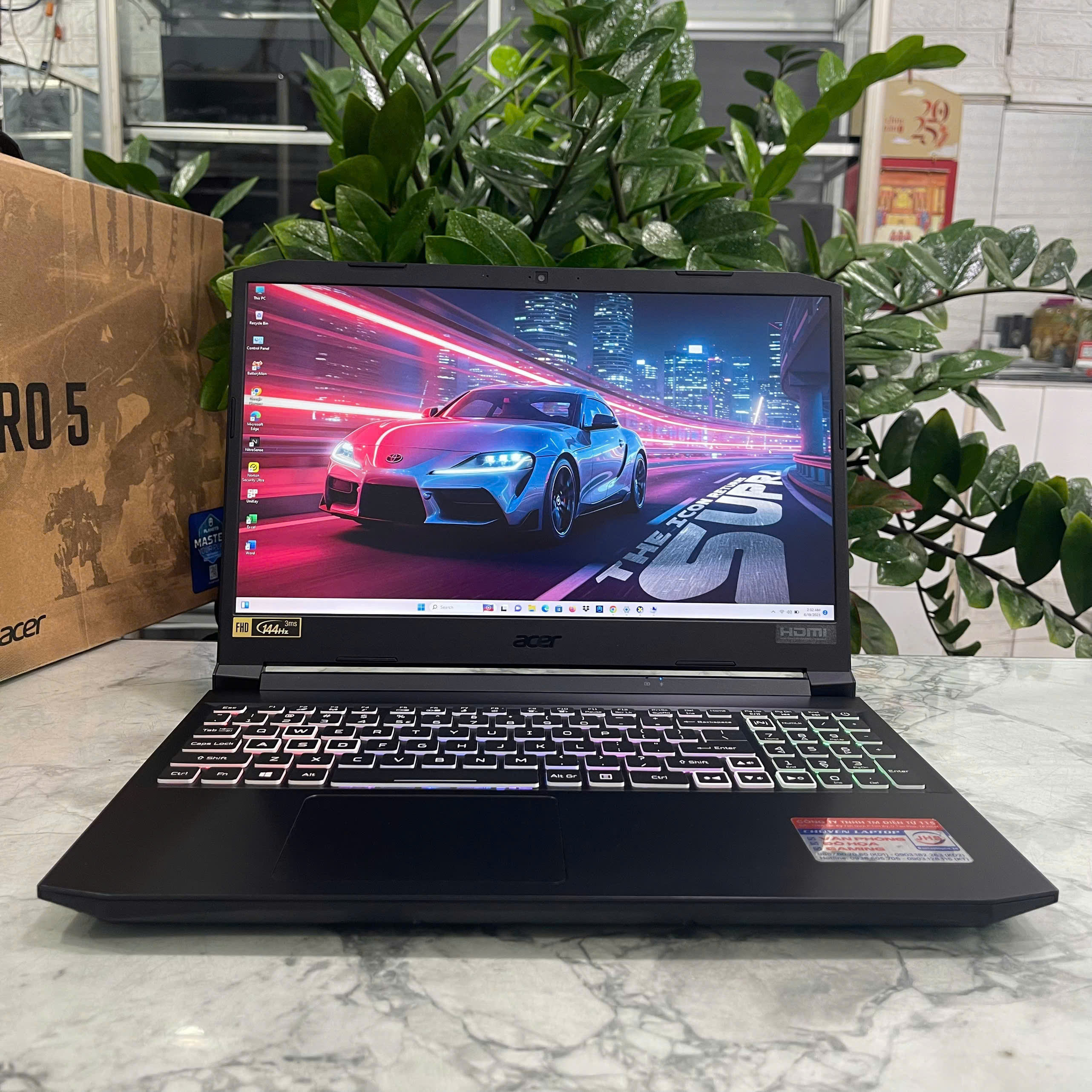 Acer Nitro 5 AN515-45-R2X0 (Máy LikeNew) Ryzen 7-5800H Ram 16GB Ssd 1.000GB RTX 3080 8GB Màn Hình 15.6Inch IPS, 144 Hz