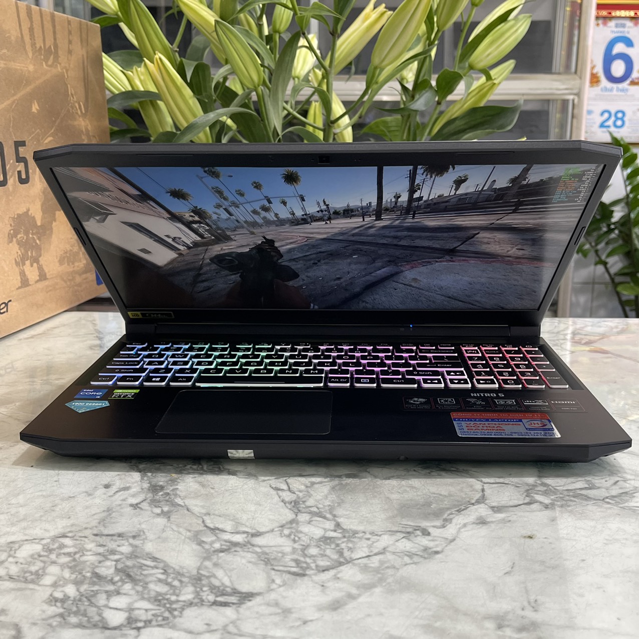 Acer Nitro 5 AN515-57 Core I5-11400H Ram 16 gb Ssd 512gb Nvidia RTX3050 4GB Màn Hình 15.6″ FHD IPS 144Hz.