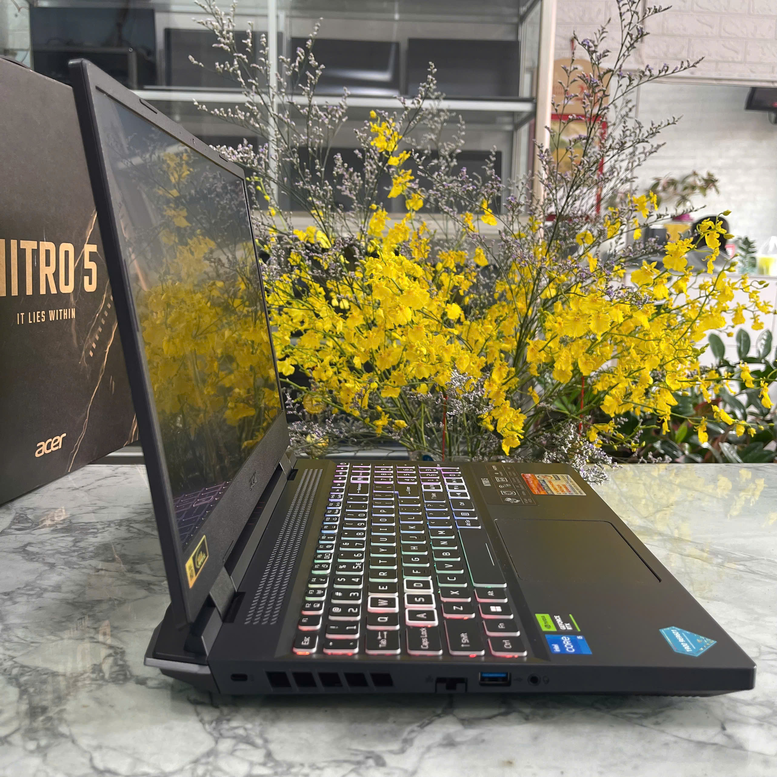  Acer Nitro 5 Tiger AN515-58-5193 MÁY LIKENEW Core I5-12450H Ram 16gb Ssd 512gb RTX 4050 6GB Màn Hình 15.6″ FHD IPS 144Hz.