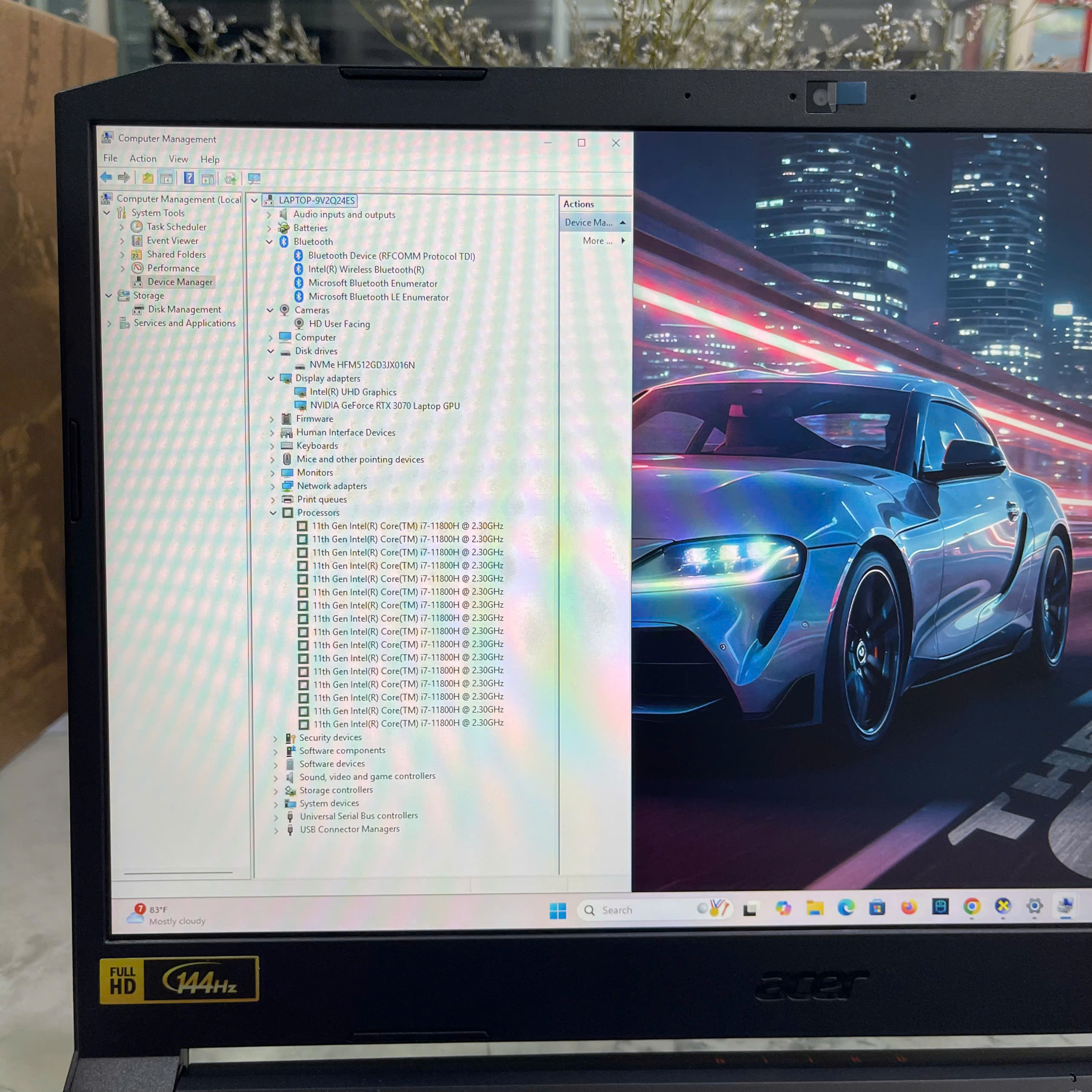 Acer Nitro AN515-57 (Máy LikeNew) Core I7-11800H Ram 16gb Ssd 1.000 gb Nvidia RTX 3070 8GB Màn Hình 15.6″ FHD IPS 144Hz.