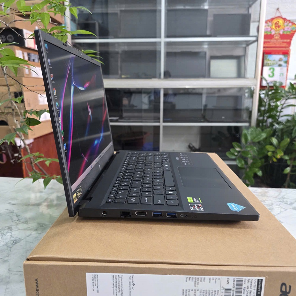  ACER NITRO V 15 ProPanel ANV15-41-R7CR Máy LikeNew-Còn Bảo Hành Hãng RYZEN 5-7535HS RAM 16GB SSD 512GB RTX 4050 6GB GDDR6 VRAM MÀN HÌNH : 15.6''IPS 180Hz. 