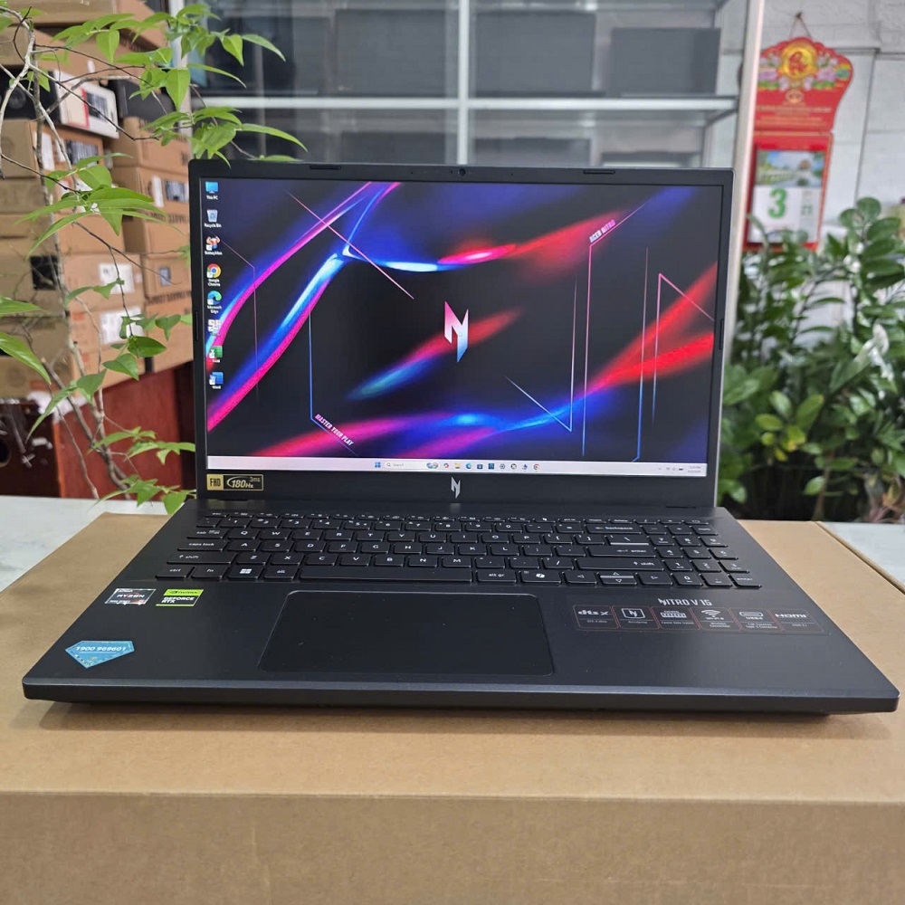  ACER NITRO V 15 ProPanel ANV15-41-R7CR Máy LikeNew-Còn Bảo Hành Hãng RYZEN 5-7535HS RAM 16GB SSD 512GB RTX 4050 6GB GDDR6 VRAM MÀN HÌNH : 15.6''IPS 180Hz. 