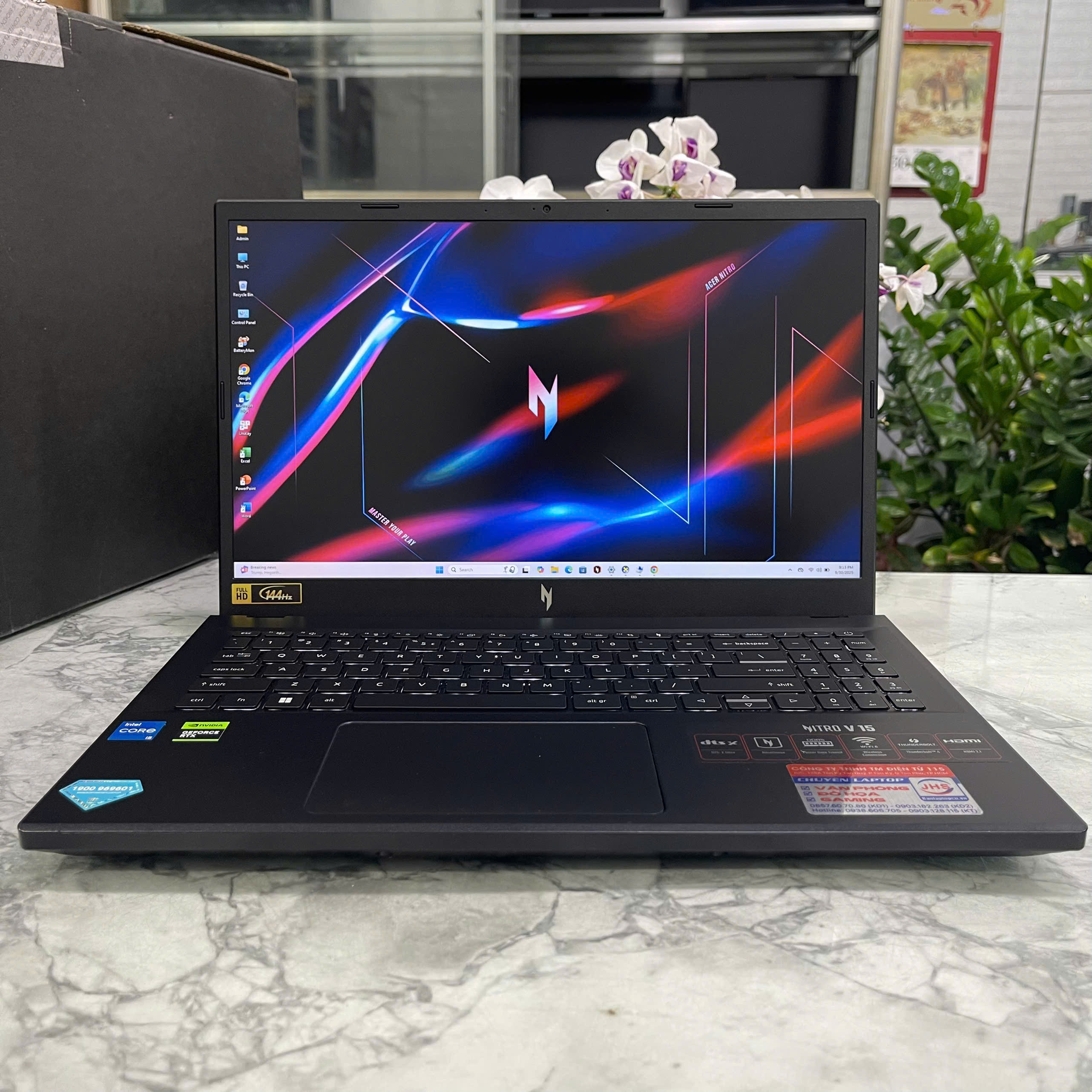 Acer Nitro V ANV15-51-55CA (Máy LikeNew-Còn Bảo Hành Hãng 2 NĂM )  Core I5-13420H RAM 16GB SSD 512GB RTX™ 4050 6GB MÀN HÌNH : 15.6 Inch 144Hz 