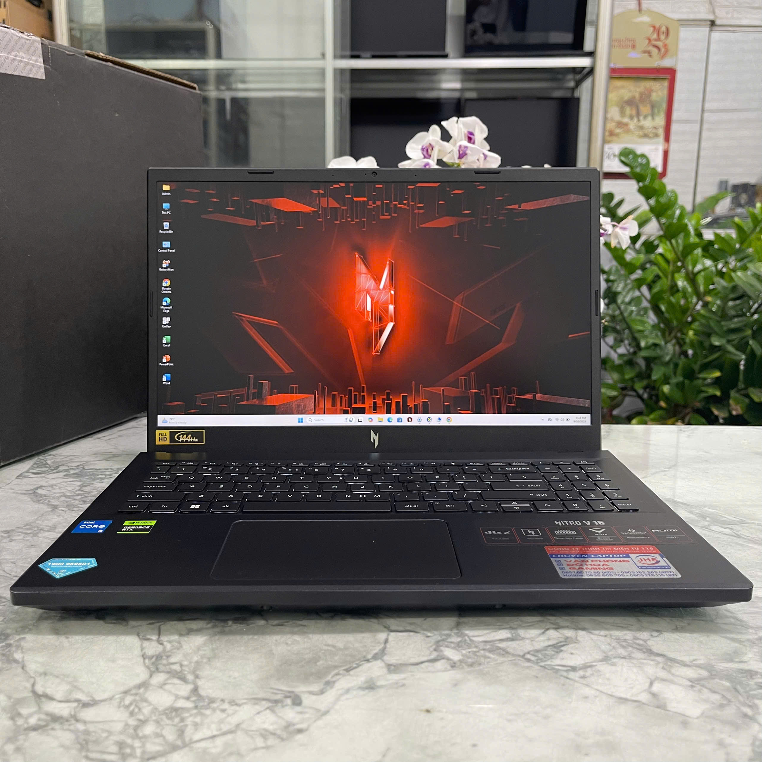 Acer Nitro V ANV15-51-55CA (Máy LikeNew-Còn Bảo Hành Hãng 2 NĂM )  Core I5-13420H RAM 16GB SSD 512GB RTX™ 4050 6GB MÀN HÌNH : 15.6 Inch 144Hz 