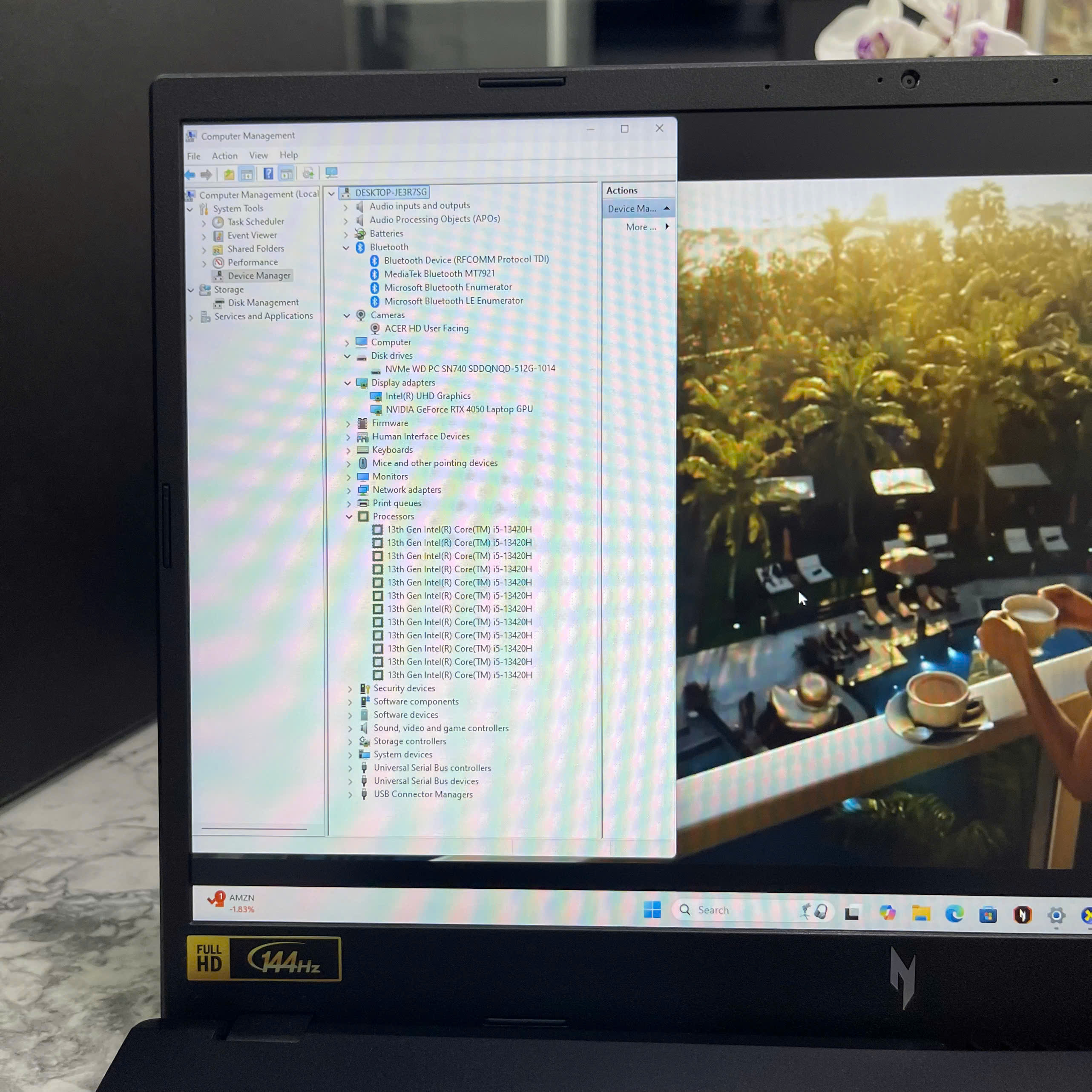 Acer Nitro V ANV15-51-55CA (Máy LikeNew-Còn Bảo Hành Hãng 2 NĂM )  Core I5-13420H RAM 16GB SSD 512GB RTX™ 4050 6GB MÀN HÌNH : 15.6 Inch 144Hz 