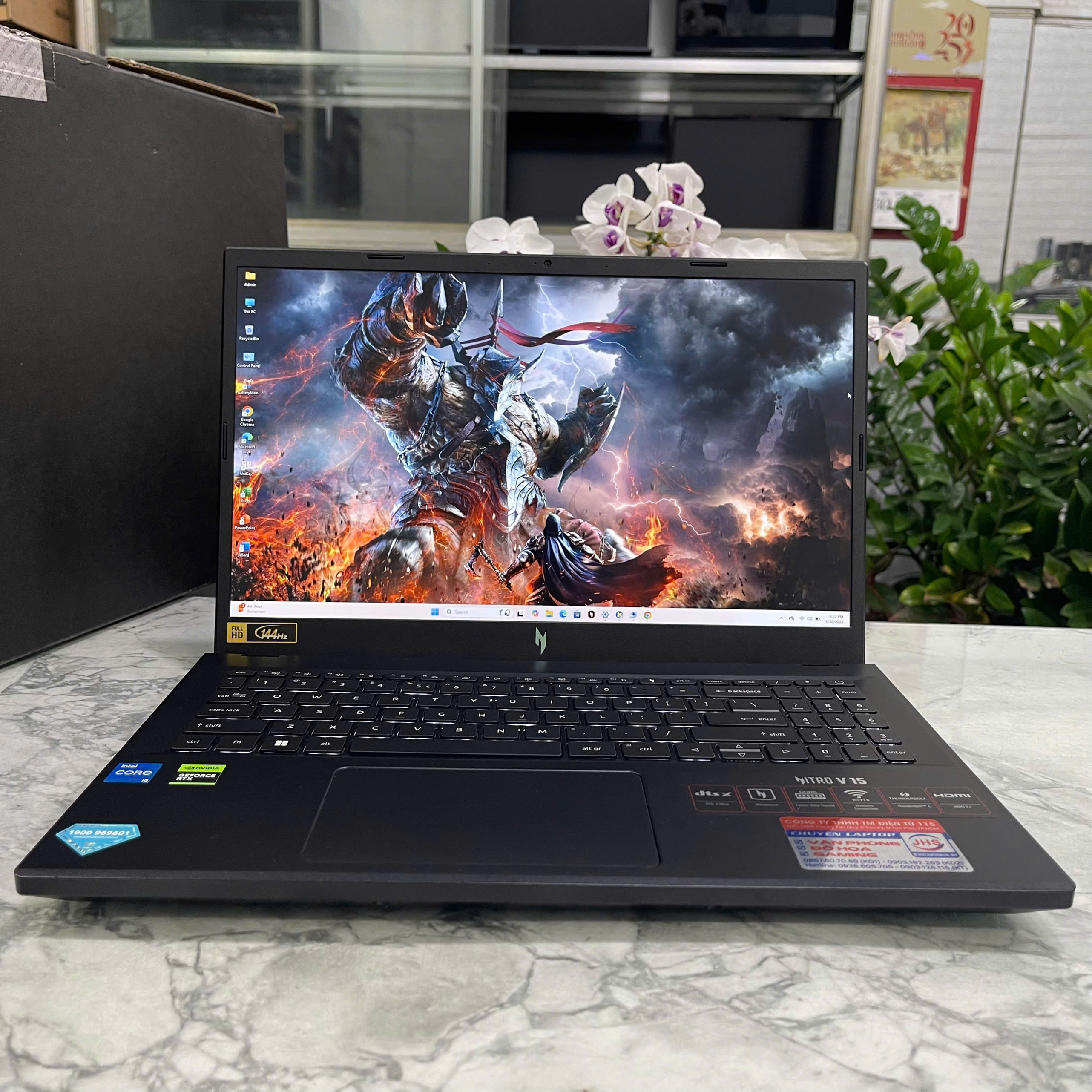 Acer Nitro V ANV15-51-55CA (Máy LikeNew-Còn Bảo Hành Hãng 2 NĂM )  Core I5-13420H RAM 16GB SSD 512GB RTX™ 4050 6GB MÀN HÌNH : 15.6 Inch 144Hz 