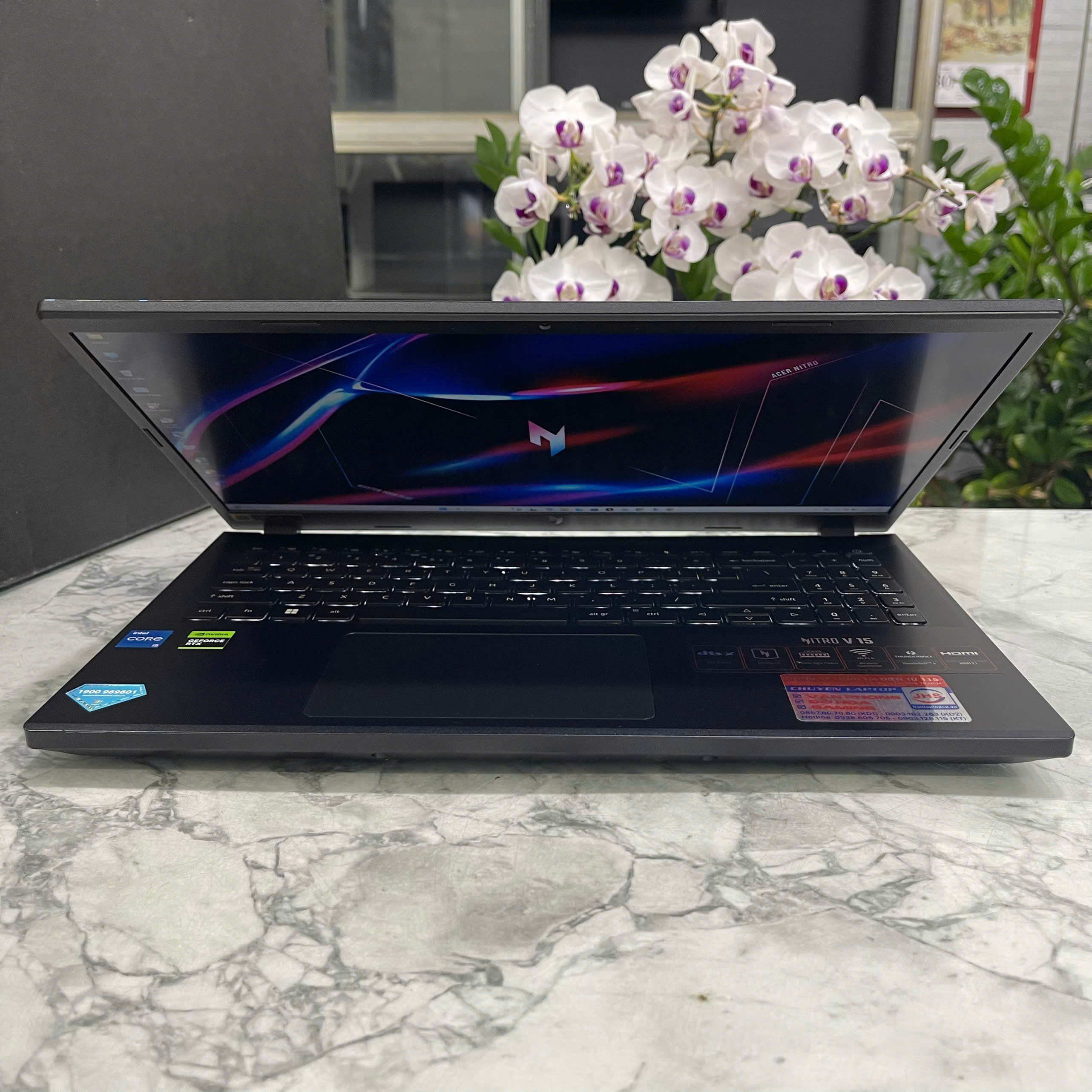 Acer Nitro V ANV15-51-55CA (Máy LikeNew-Còn Bảo Hành Hãng 2 NĂM )  Core I5-13420H RAM 16GB SSD 512GB RTX™ 4050 6GB MÀN HÌNH : 15.6 Inch 144Hz 