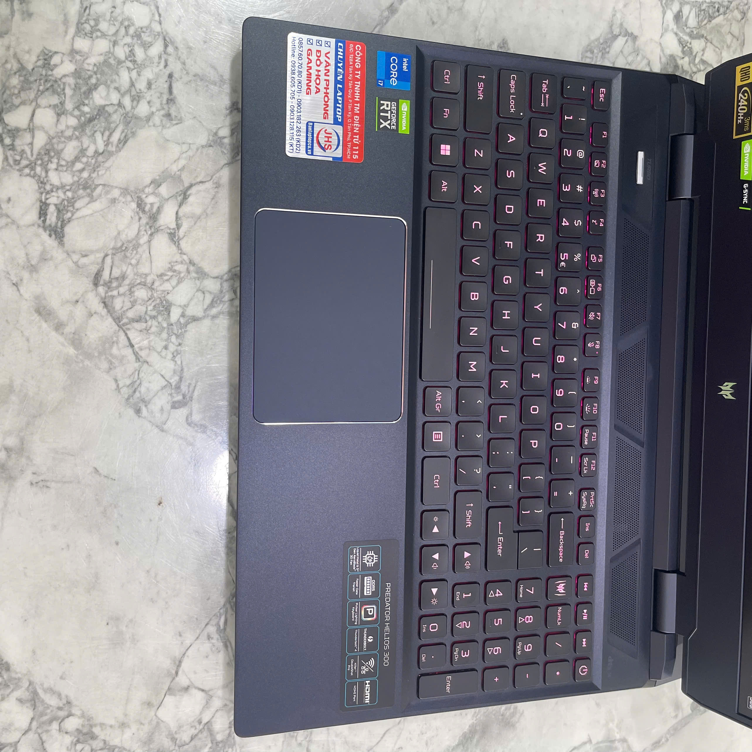   Acer Predator Helios 300 PH315-55  MÁY LIKENEW Core I7-12700H Ram 16GB  Ssd 1.000GB RTX 3070Ti (8GB) Màn hình : 15.6'' 2K 240Hz 
