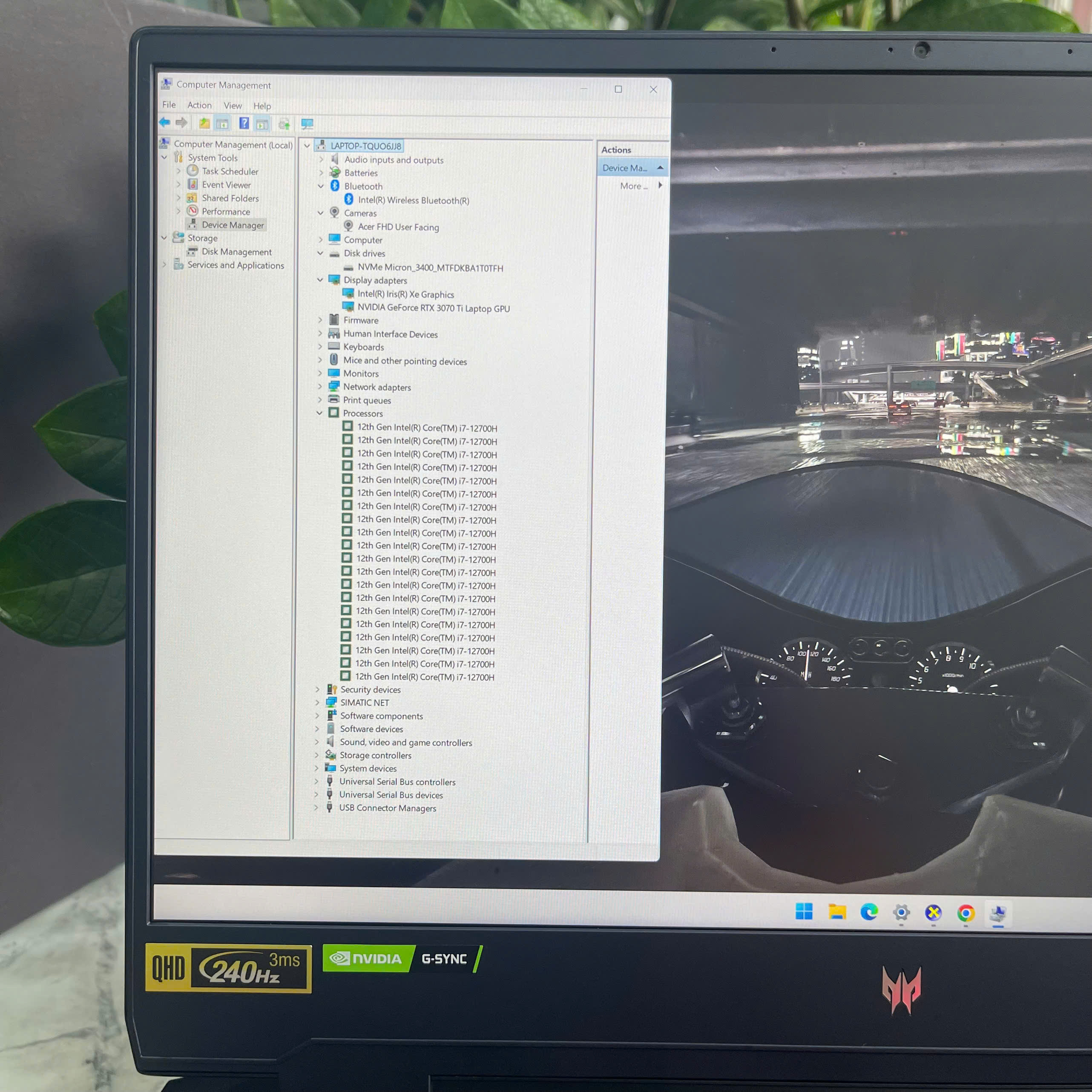   Acer Predator Helios 300 PH315-55  MÁY LIKENEW Core I7-12700H Ram 16GB  Ssd 1.000GB RTX 3070Ti (8GB) Màn hình : 15.6'' 2K 240Hz 
