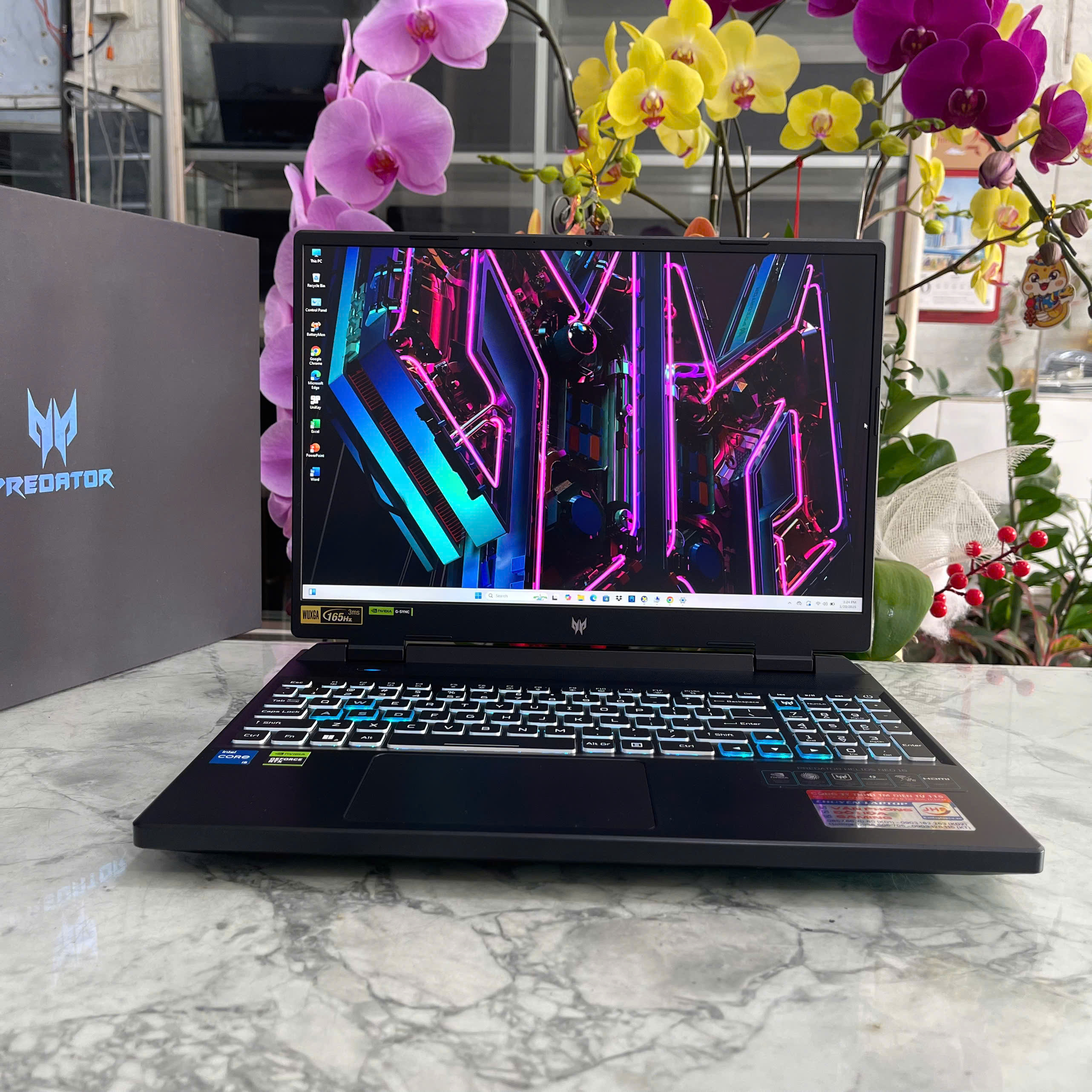  Acer Predator Helios Neo 16 MÁY LIKENEW Core I5-13500HX Ram 32GB  Ssd 1.000GB NVIDIA  RTX 4050 6GB (140W), Màn hình 16' FHD IPS 165Hz 