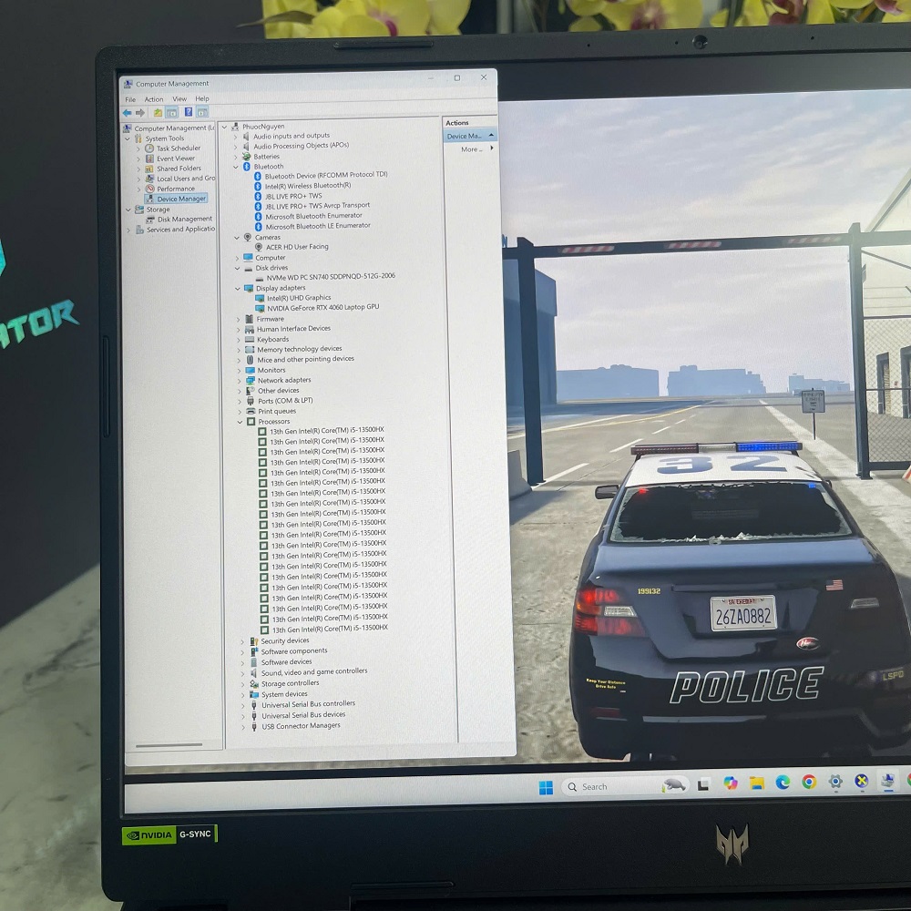 Acer Predator Helios Neo PHN16-71-5606 CORE I5-13500HX RAM 16GB SSD 512GB  RTX 4060 8GB MÀN HÌNH : 16'' 2K+ 165Hz