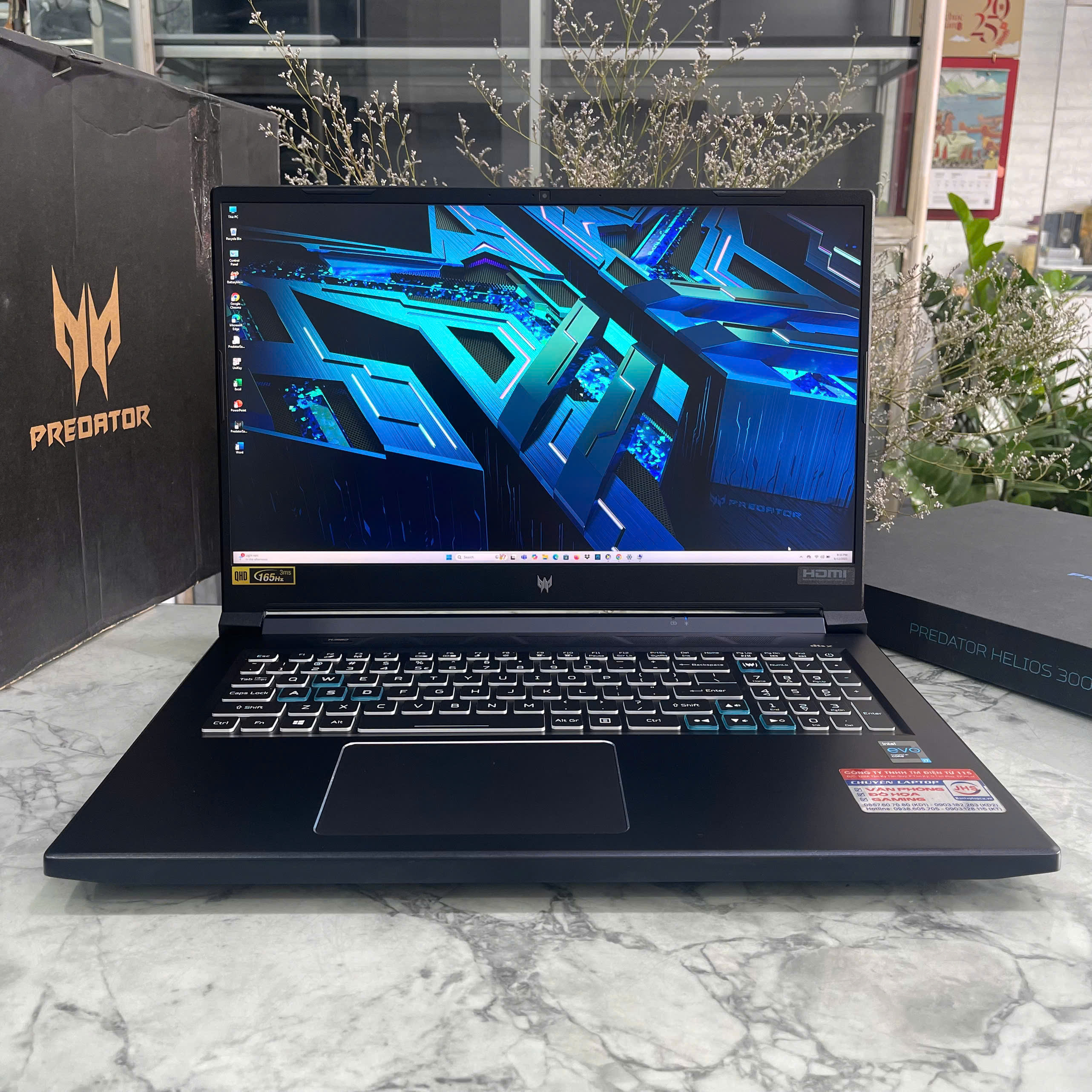   Acer Predator PH317-55 MÁY LIKENEW Core I7-11800H RAM 16GB  SSD 2.000 GB RTX 3070 8GB, Màn hình  17.3'' 2K 165Hz 
